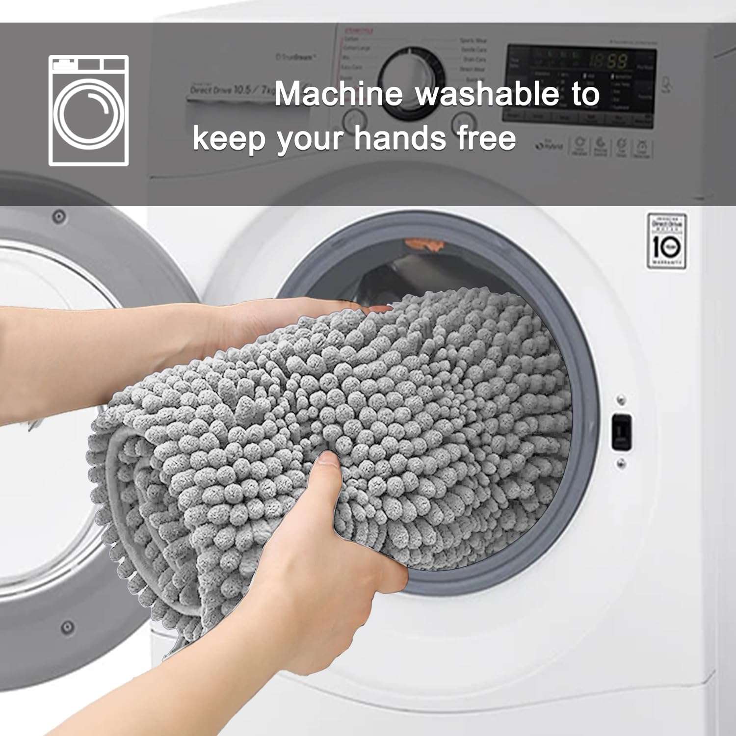 BOANKODU Bathroom Rugs Sets 5 Piece, Super Soft Absorbent Bath mat Set. 6