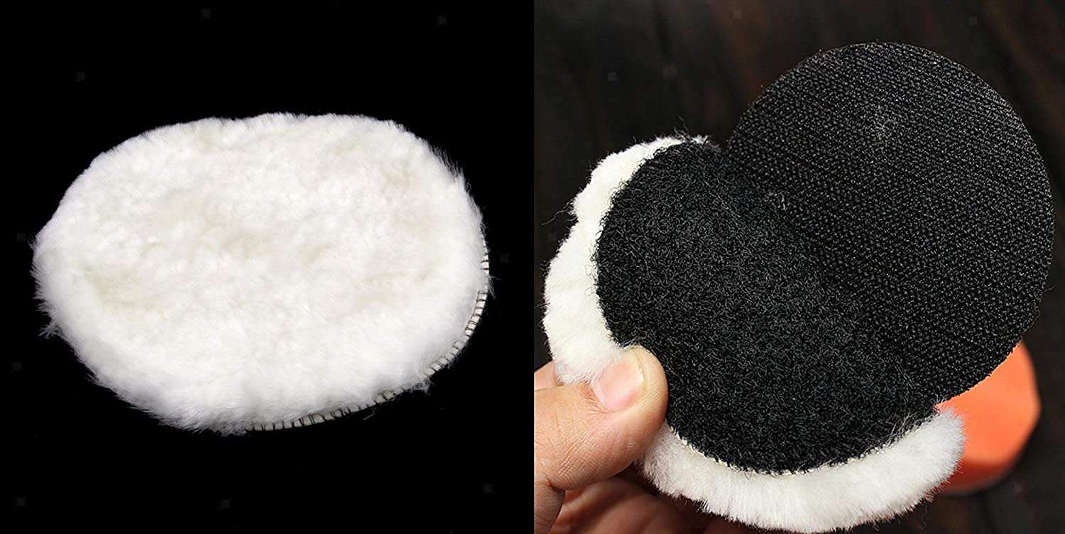 DIY Crafts 25 Pcs, 2" inch Fur Felt Pad White Only, 1"/2"/3"/4"/5/6"/7"inch Fur Felt Pad Felt Soft Wool Car Polishing Polisher Buffing Bonnet Padfor Car B (25 Pcs, 2" inch Fur Felt Pad White Only) 4