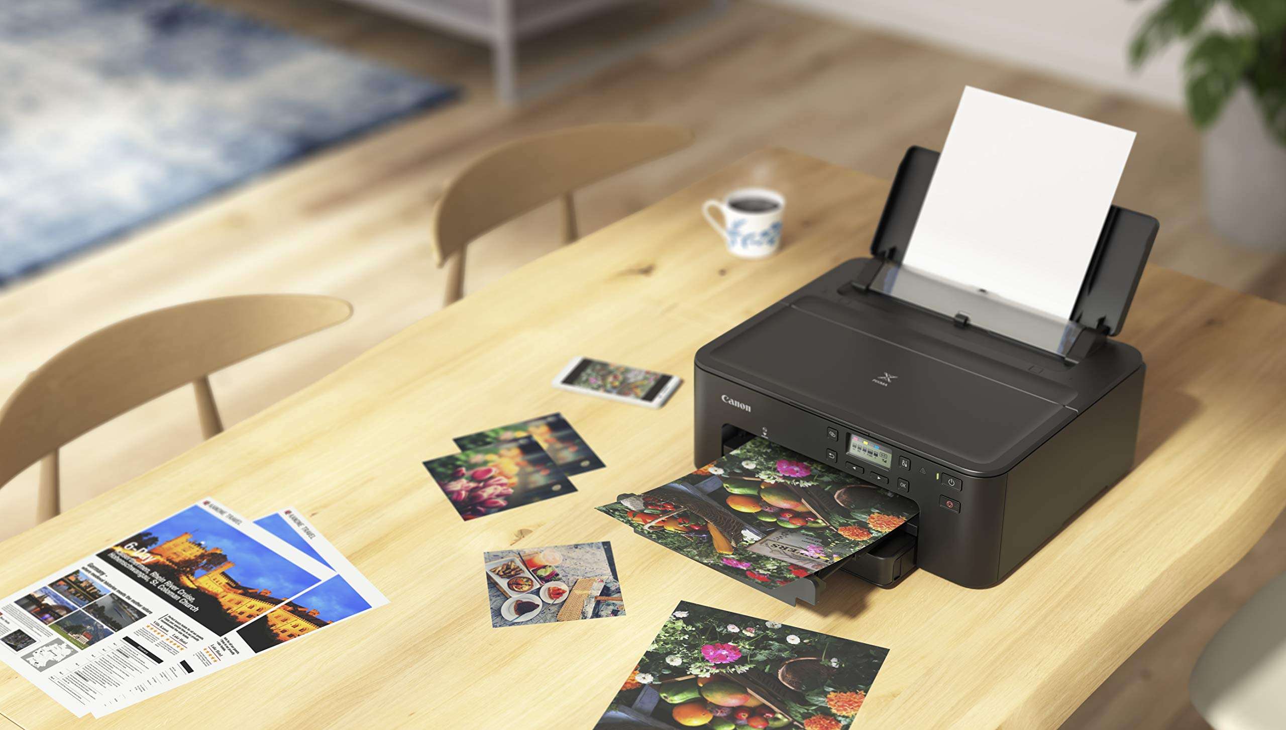 Canon PIXMA TS702 Wireless Single Function Printer | Mobile Printing with AirPrint(R), Google Cloud Print, and Mopria(R) Print Service, Works with Alexa, Black, One Size 5