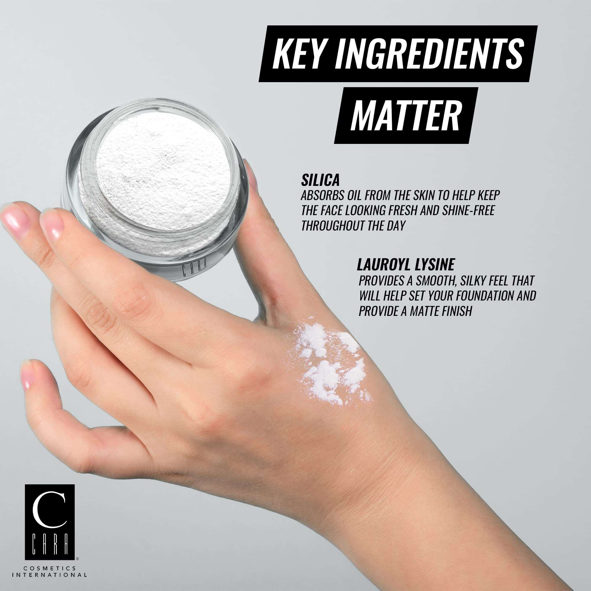 CARA Cosmetics High Definition Loose Powder - Translucent Loose Setting Powder For Make Up, Finishing Powder, Face Powder, Talc-Free Powder Makeup, Radiant Face Powder With Shine Free Finish (White) 3