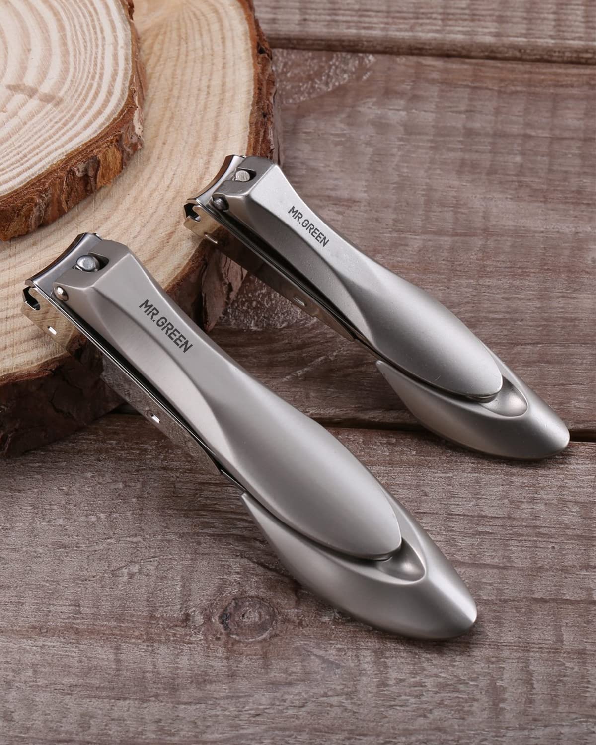 Nail Clippers for Thick Nails, Professional Nail Cutter with Catcher, Medical Grade Stainless Steel, Sharp and Durable Nail Clipper Kit for Men and Women, Bionics Design(Small and Big) M-1210plus 3