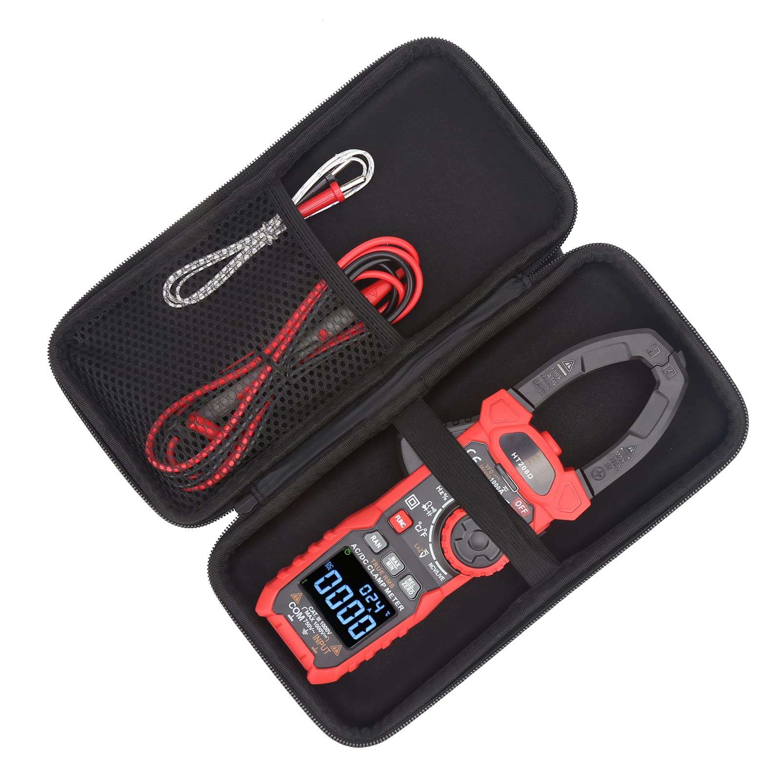Ozgkee HT208D Digital Clamp Meter Ac/DC Voltage Current Ncv Tester Multimeter 6000 Counts DC Current Clamp Meter 1