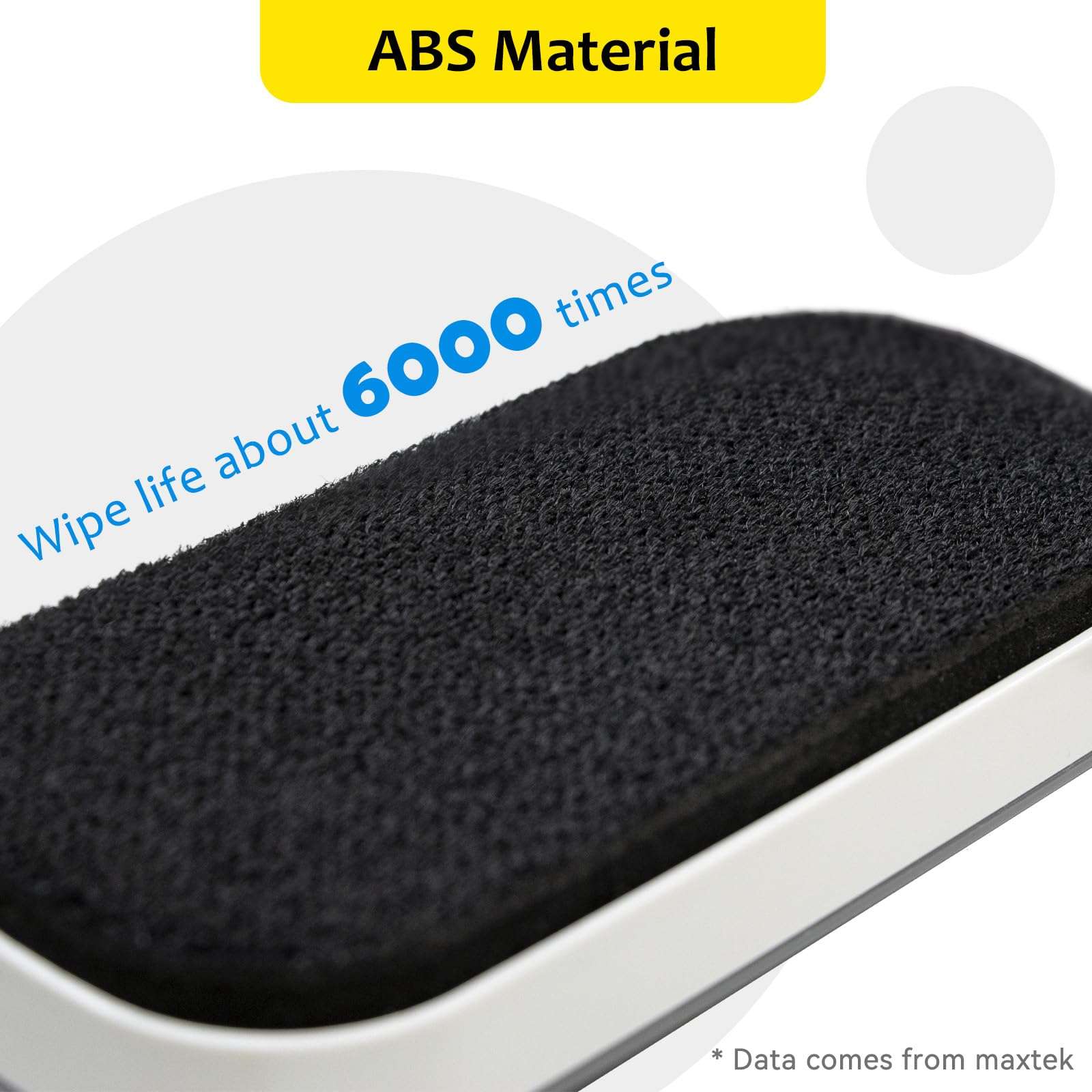 maxtek Magnetic Dry Erase Eraser, Glass Board Erasers, 1 Pack, Whiteboard Eraser for Dry Erase Board, Glass Board, Calendar Board, Office and School Supplies (Gray) 6