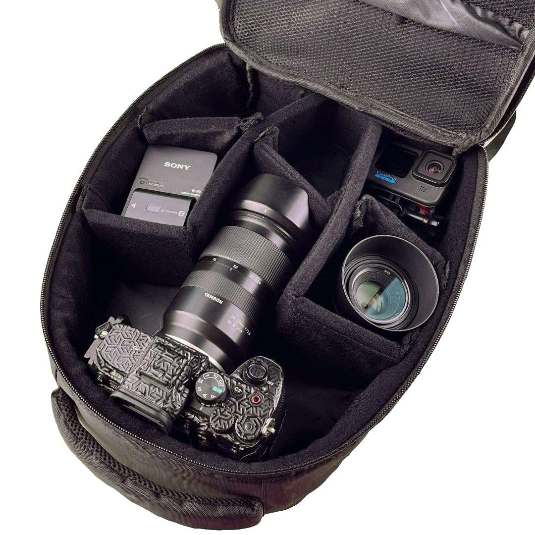 Unigear HardShell Professional Camera Backpack Bag for DSLR/SLR Mirrorless Camera, Photography Backpack for Men Women Photographers, Compatible with Canon Nikon Sony Digital Lens (Black) 4