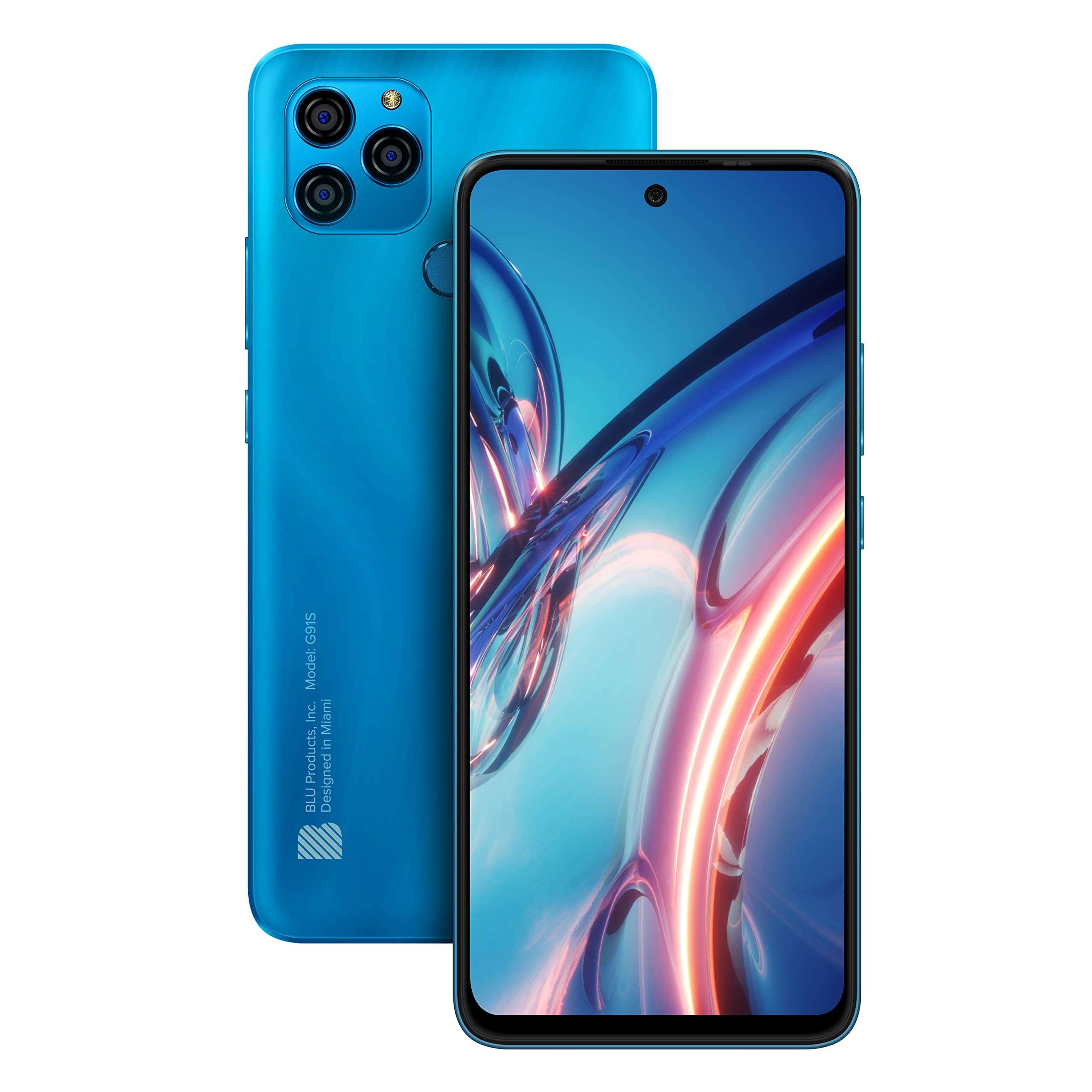 BLU G91S | 4-Day Battery | Unlocked | 6.8” Full HD+ Display | 128GB | 48MP Triple Camera | US Version | US Warranty | Cyan 2