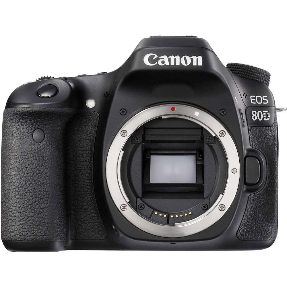 Canon EOS 80D DSLR Camera (Body Only) (1263C004) + 64GB Memory Card + Case + Corel Photo Software + 2 x LPE6 Battery + External Charger + Card Reader + LED Light + HDMI Cable + More (Renewed) 2