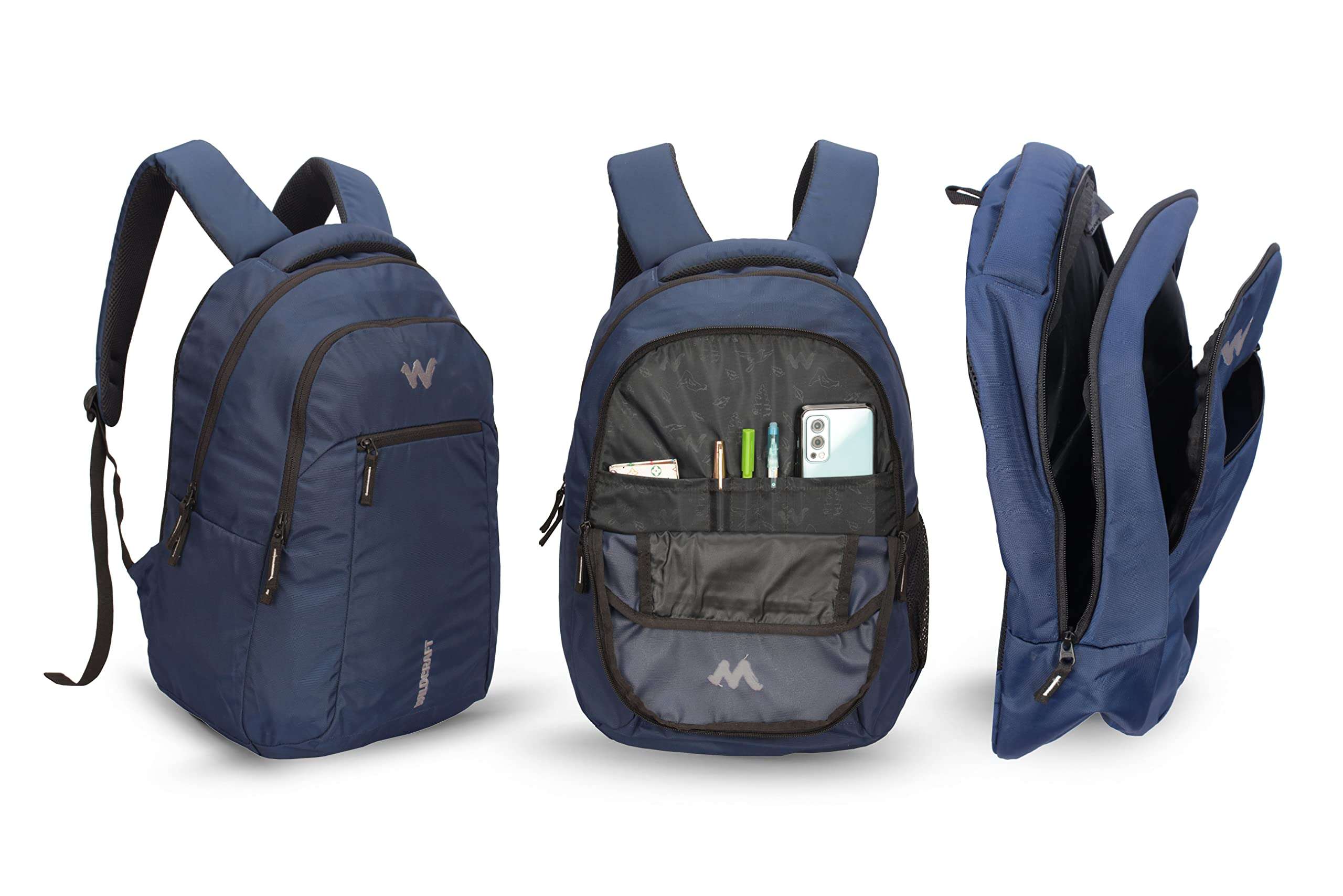 Wildcraft Polyester 34 liters Multi-Colour Casual Backpack (NAVY BLUE) 3