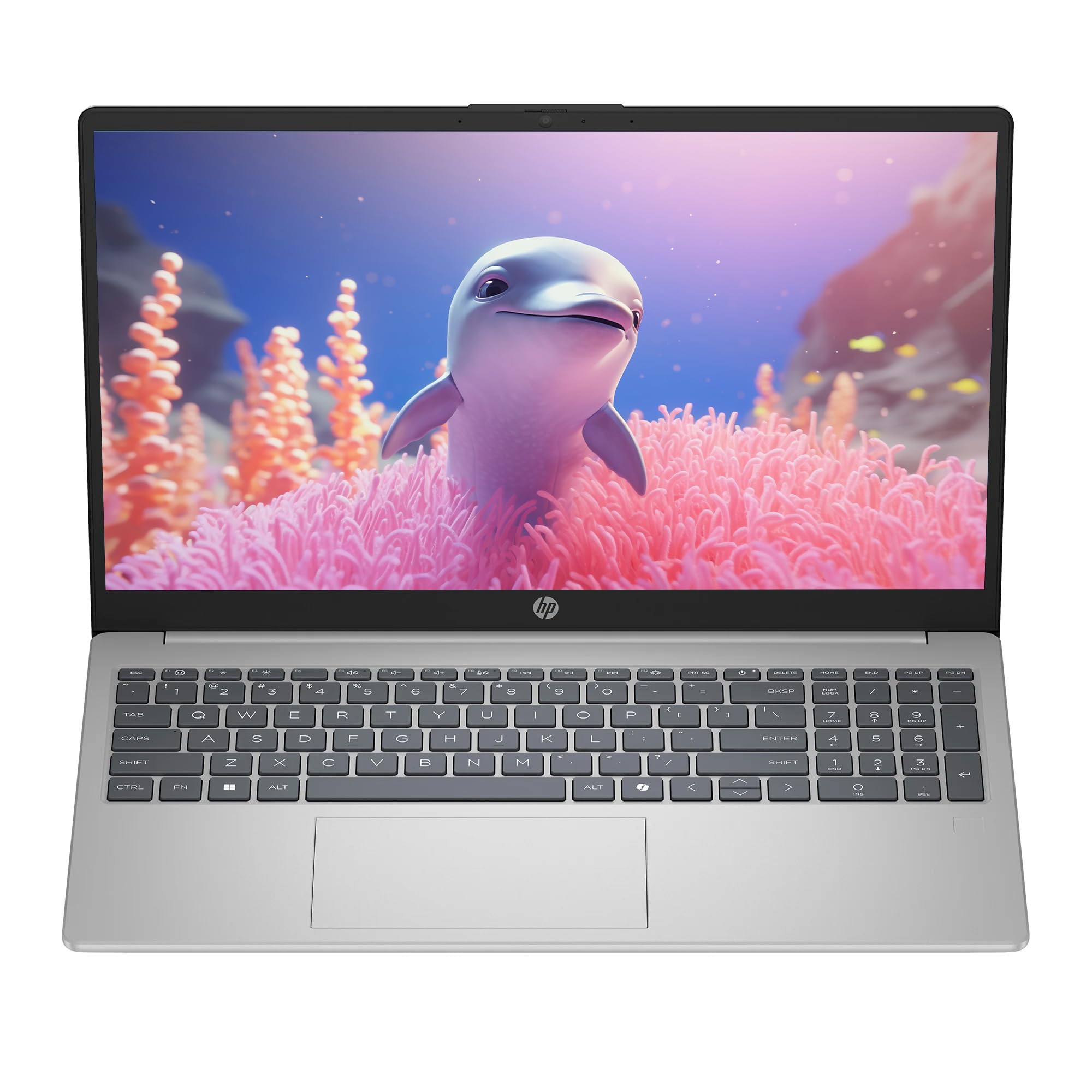 HP 15.6" Business Laptop Computer, Intel 10-core i5-1334U Processor, Windows 11 Laptop 16GB RAM 256GB SSD, Fingerprint Reader, Backlit Keyboard, NLY Earphones, Natural Silver 5