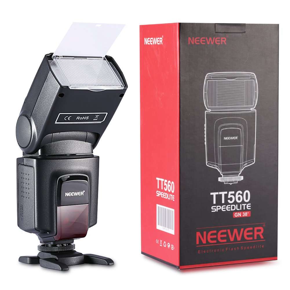 Neewer TT560 Flash Speedlite with 12 Color Filters, Hard Diffuser and IR Wireless Remote Control Kit for Canon Nikon Olympus and Other DSLR Cameras 2