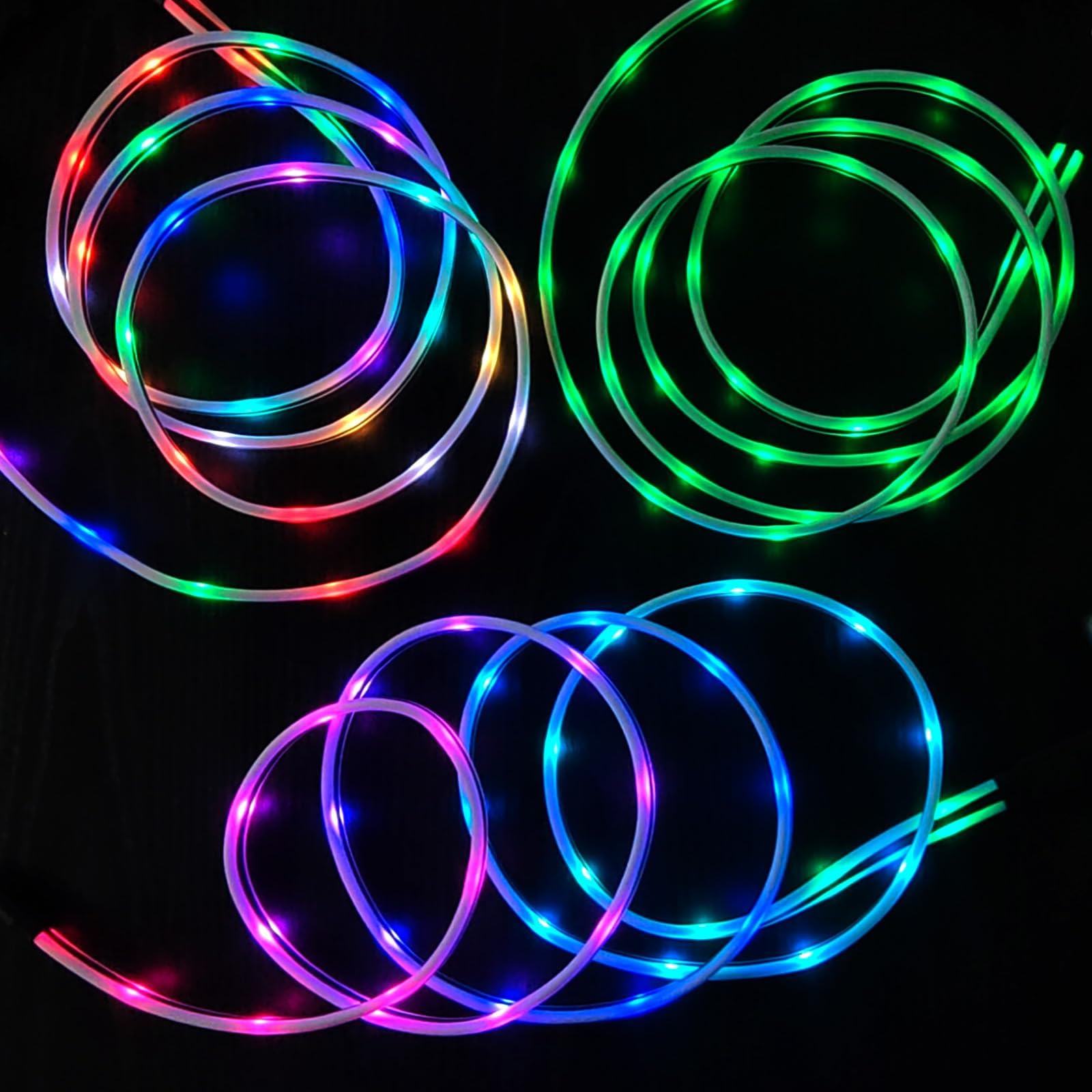 LED iPhone Charger Cord Color Changing Light up iPhone Charger Cable Apple MFi Certified LED Lightning Fast Charging Cable for iPhone 14 13 12 11 Pro Max iPad iPod Touch More (6 ft) 4