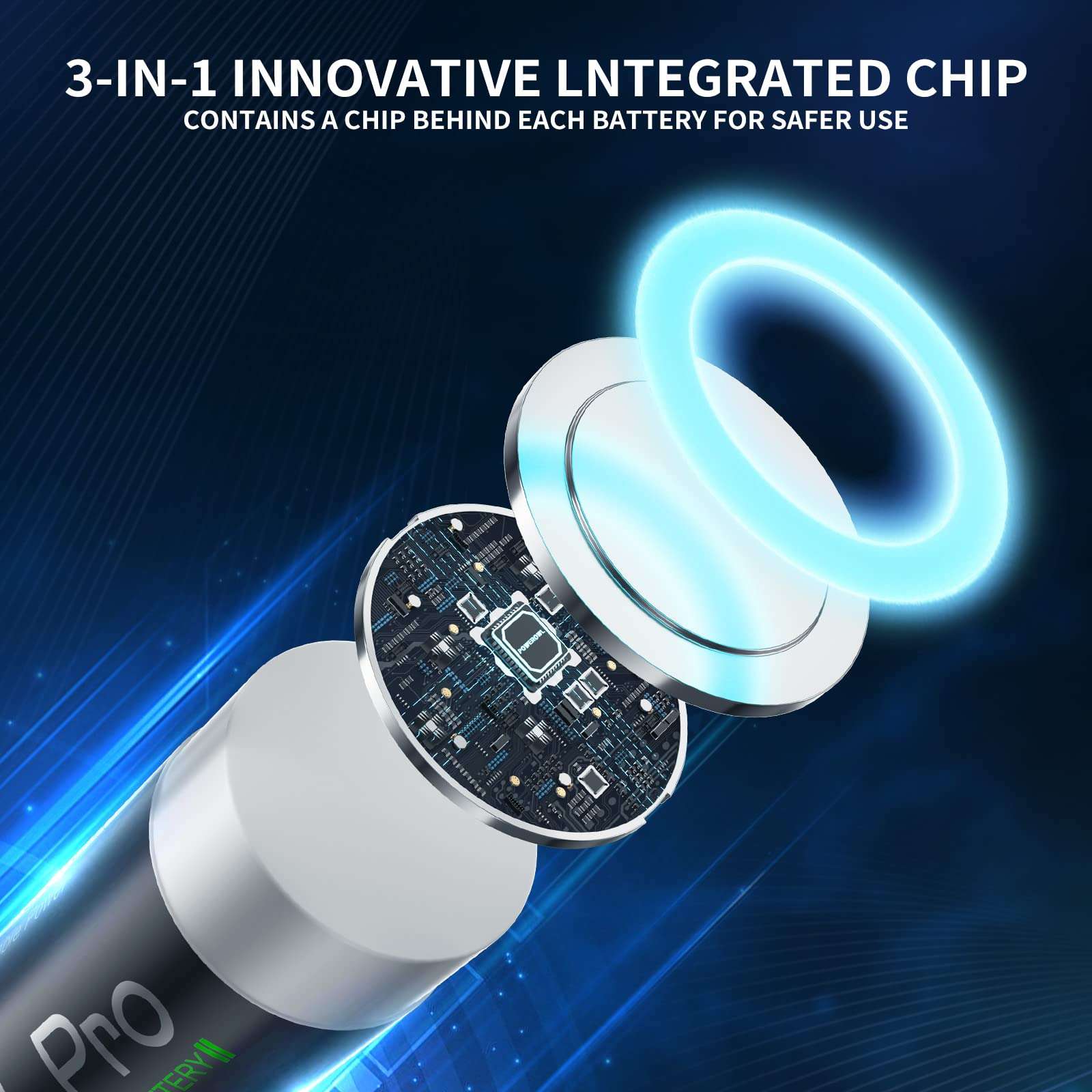 POWEROWL Rechargeable Lithium AA Batteries with Charger, 1.5V Stable Output 3600mWh Double A Battery 8 Pack for Blink Outdoor Camera 6