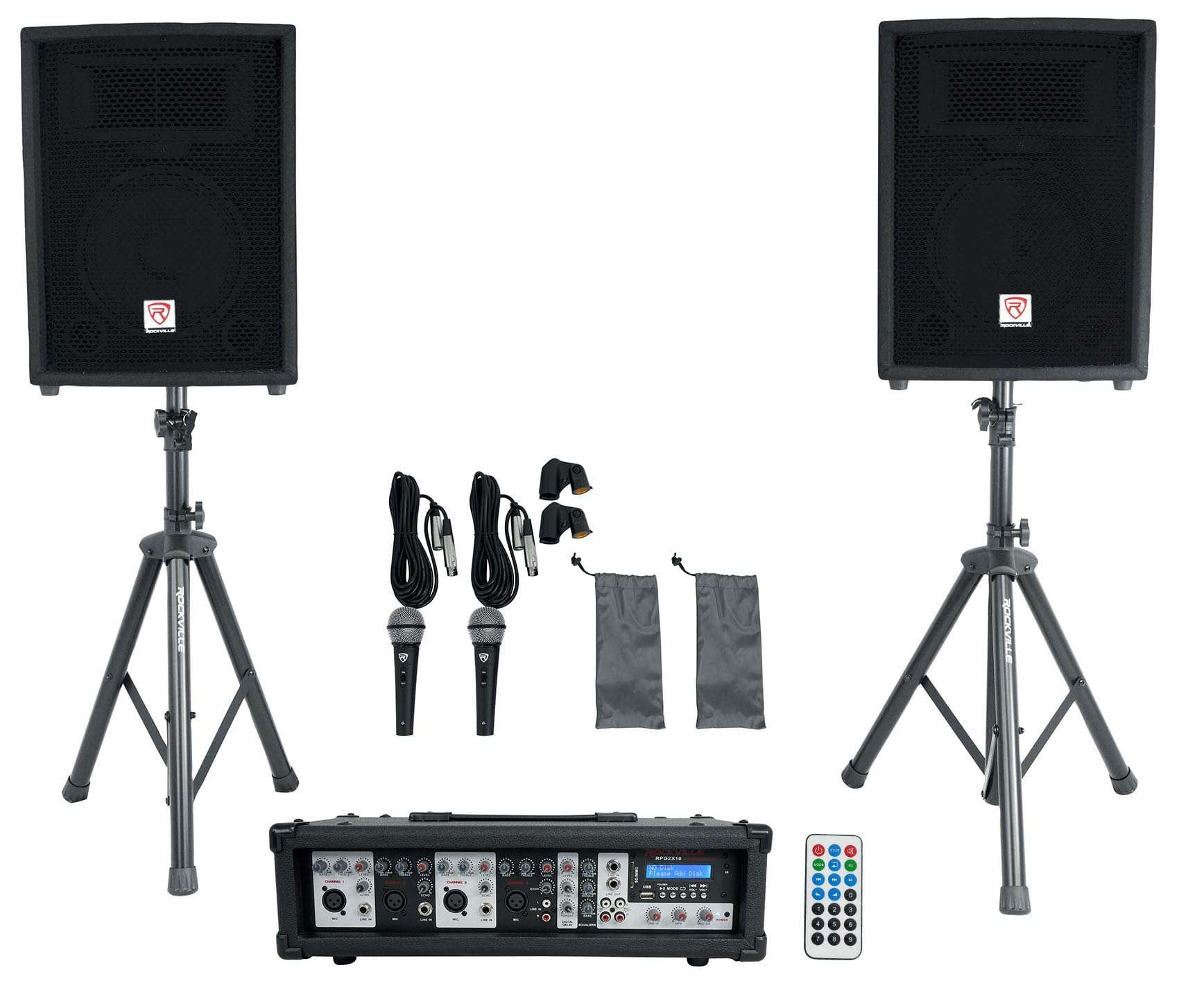Rockville Dual 10" Android /iphone/ipad/Laptop/TV Youtube Karaoke Machine/System 2