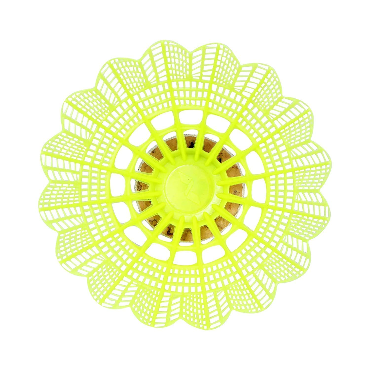 Ravido Set of 6 Lonex 350 Badminton Nylon Shuttlecock with Heavy Cork with Excellent Flite, Kids Beginner's Practice Shuttle Cocks (Yellow) 6