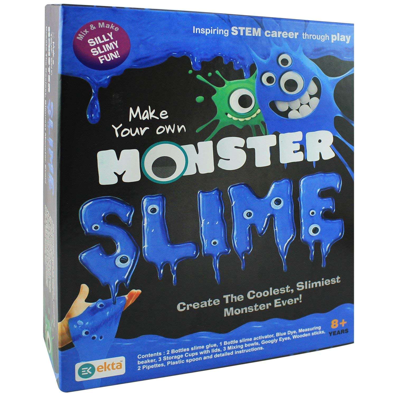 Upheavel Monster Slime Lab | Non-Toxic | Toy for 8 Years | Slime Lab Kit | Do-It-Yourself- Multi Color, Medium 6