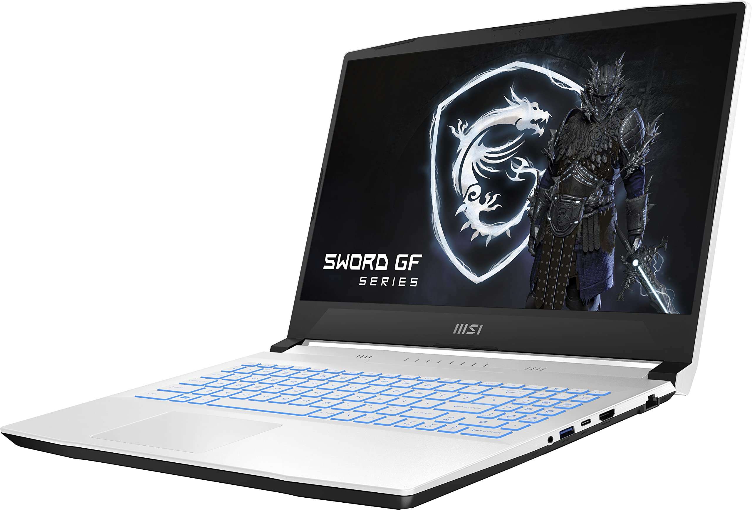 2022 MSI Sword 15.6"" Gaming Laptop, 144Hz IPS Level FHD, Intel Core i7-12650H 10-Core, 16GB DDR4, 1TB NVMe SSD, NVIDIA GeForce RTX 3060 6GB GDDR6, Backlit Keyboard, Windows 11 w/ 32GB USB, White 3