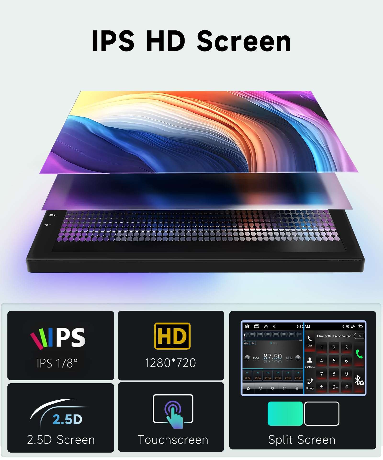 8 core 6G+128G Radio for Nissan Altima 2008 2009 2010 2011 2012, Wireless Carplay Android Auto Car Stereo, 9” 1280 * 720 IPS Touchscreen with WiFi, GPS, Bluetooth,FM/RDS, 32EQ DSP, Rear Camera 6