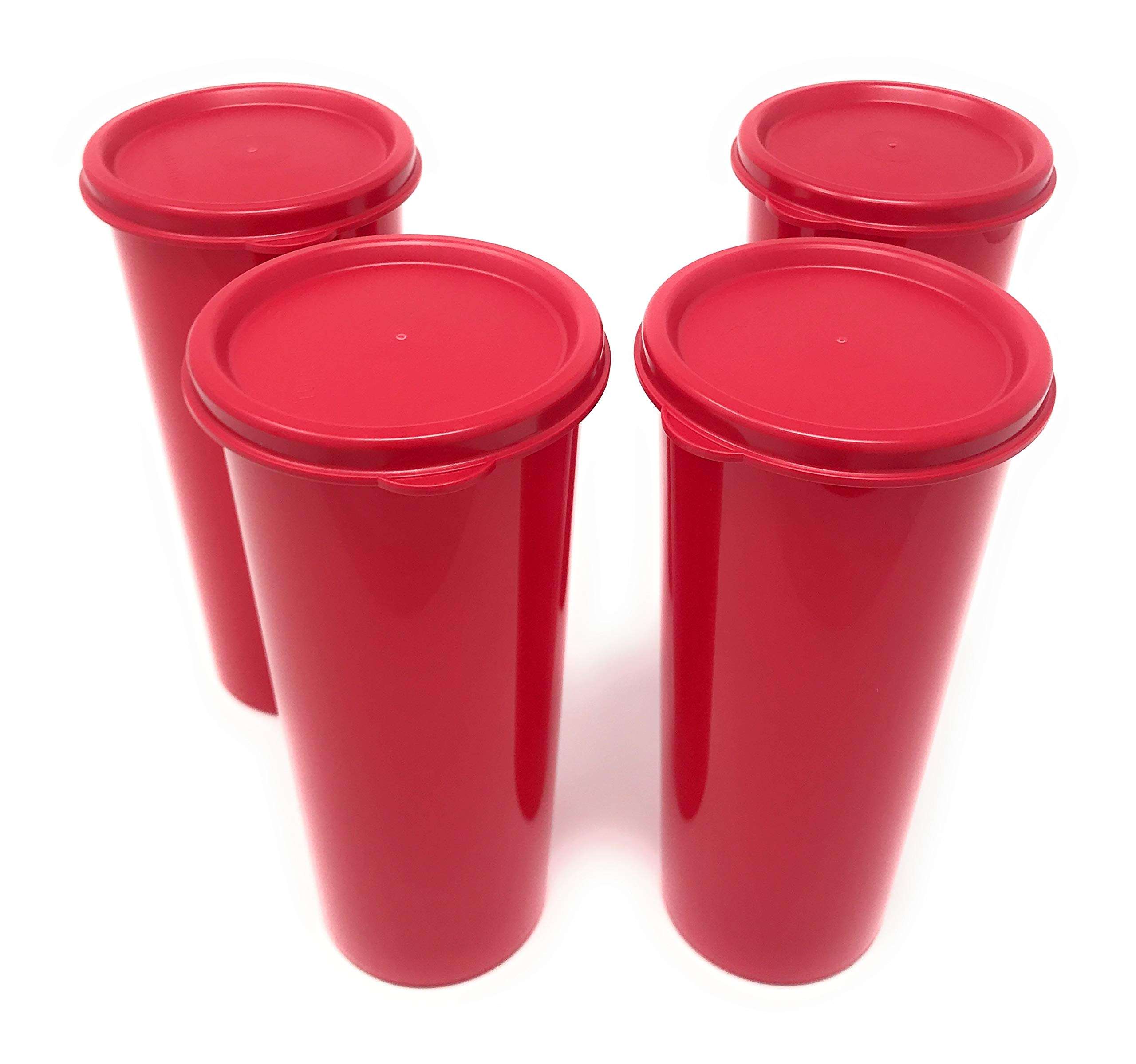 Tupperware Red 16-oz Tumblers Set of 4 1