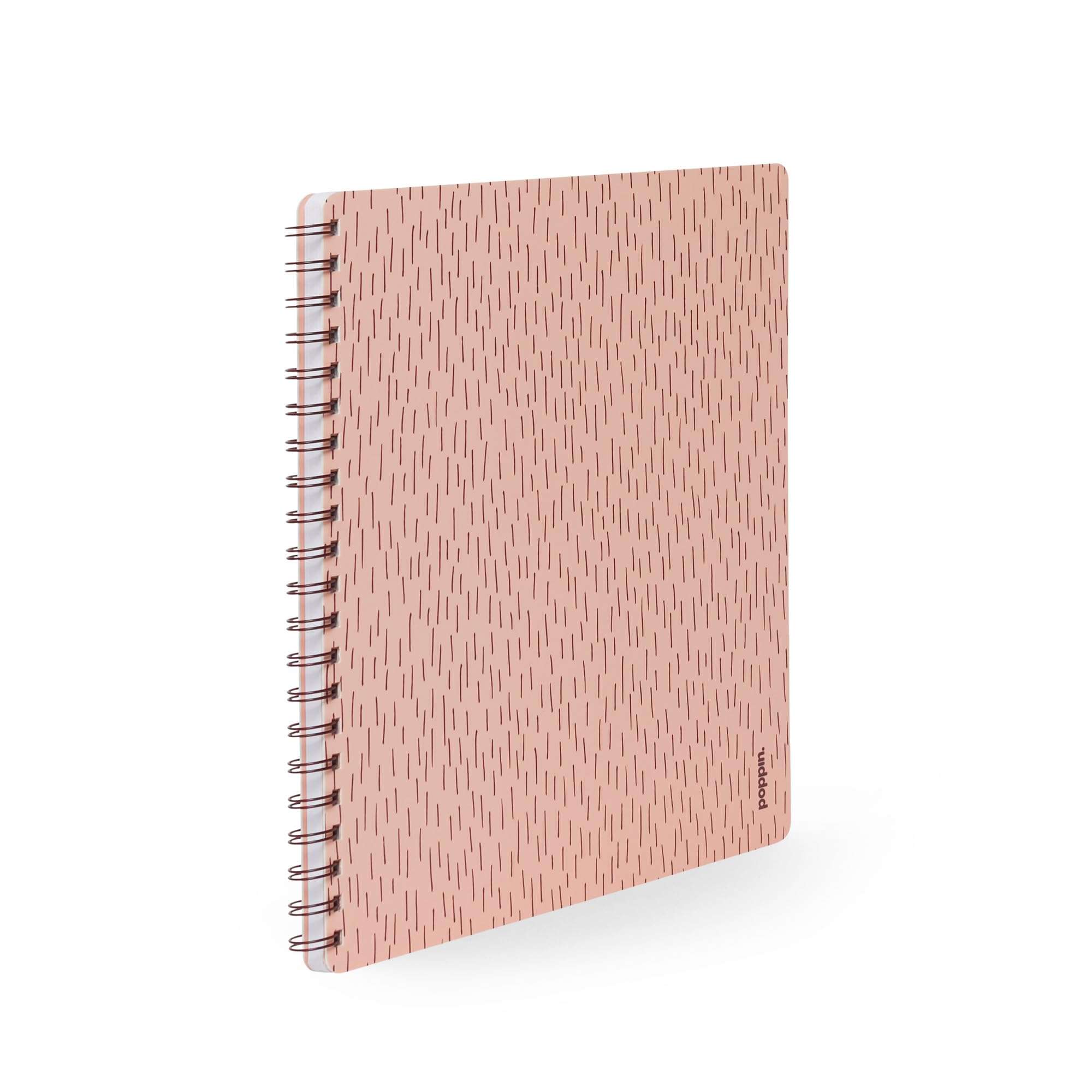 Poppin Spiral Notebook, 1 Subject College Ruled Notebook, 80 Sheets, Easy Tear Pages, Elements Collection (Blush Pink Elements, 1-Subject) 3