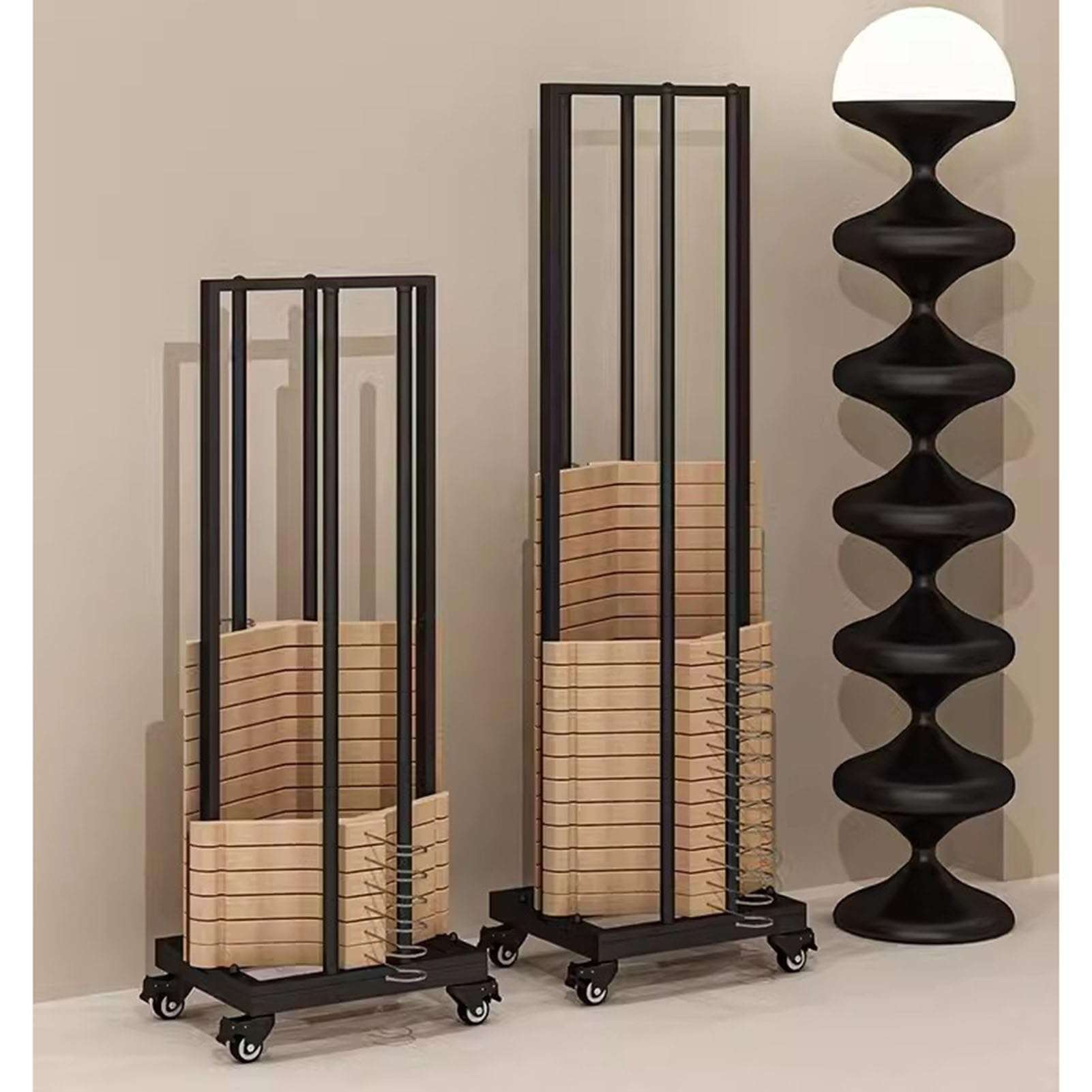 Hanger Stacker Organizer Stand Black 39 50 Inch Tall, Closet Metal Clothes Hanger Storage Rack Holder Space Saver, for Laundry Room Closet Dry Cleaning Room (Siz 3