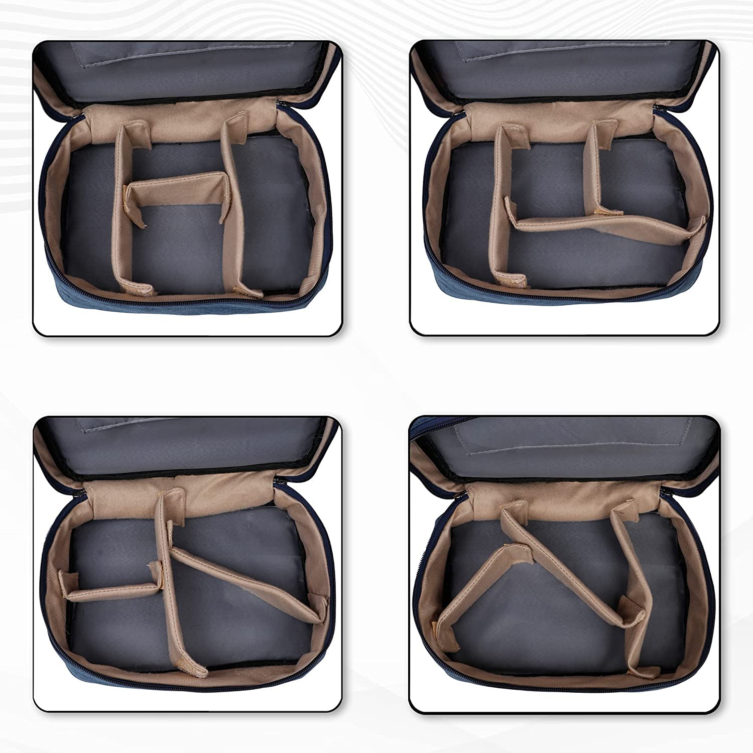 NOBILEA Electronics Accessories Organizer Bag, Universal Carry Travel Gadget Bag for Cables, Plug and More, Perfect Size Fits for Pad Phone Charger Hard Disk 4