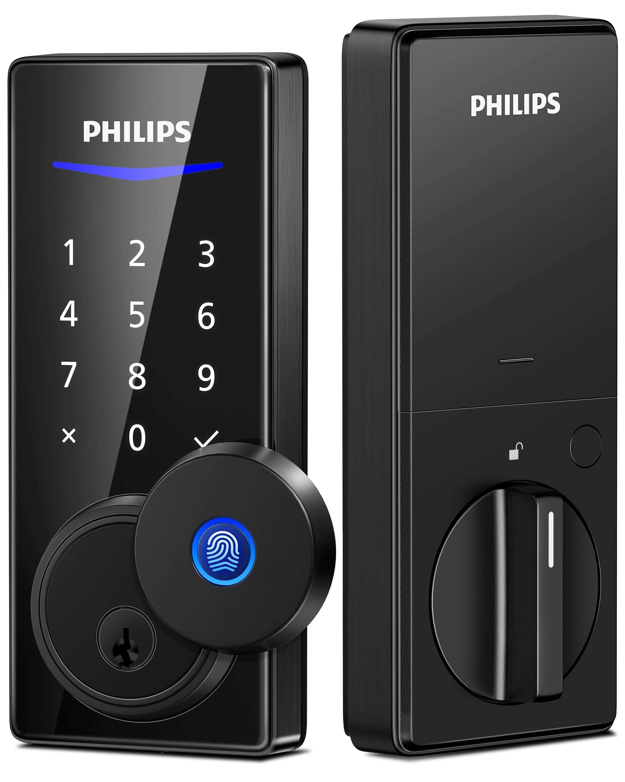 Philips Fingerprint Door Lock, Electronic Deadbolt, Keyless Entry 1