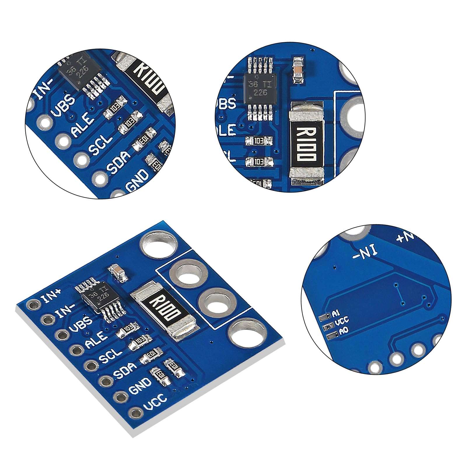D-FLIFE 6pcs INA226 IIC I2C Interface Bi-Directional Current Power Monitoring Sensor Module Alert Monitor Module 36V for Arduino 5
