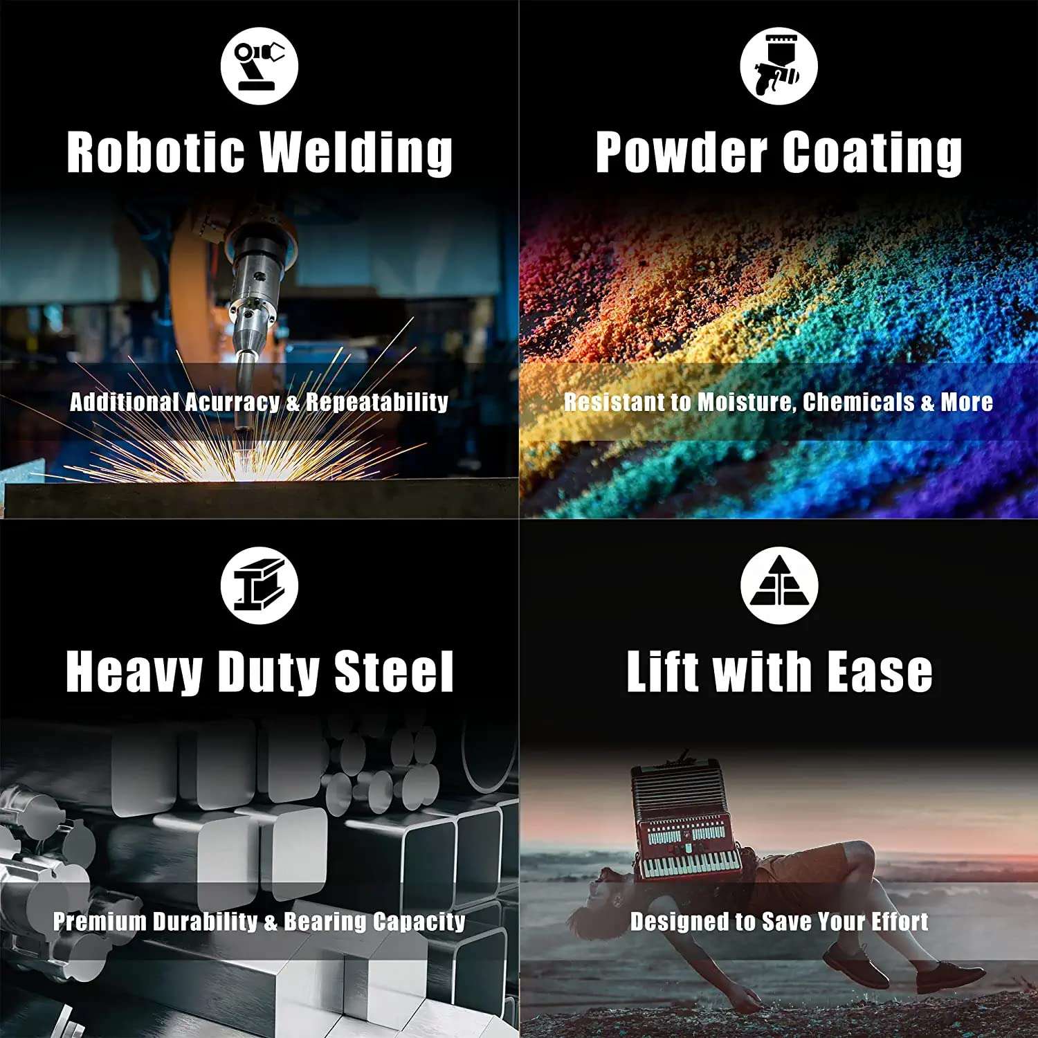 BIG RED 20 Ton (40,000 LBs) Torin Welded Hydraulic Car Bottle Jack for Auto Repair and House Lift, Blue, AT92003UR 6