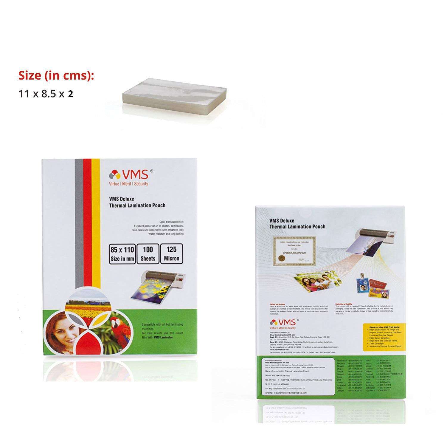 VMS Deluxe Thermal Lamination Pouch (85x110mm) 2
