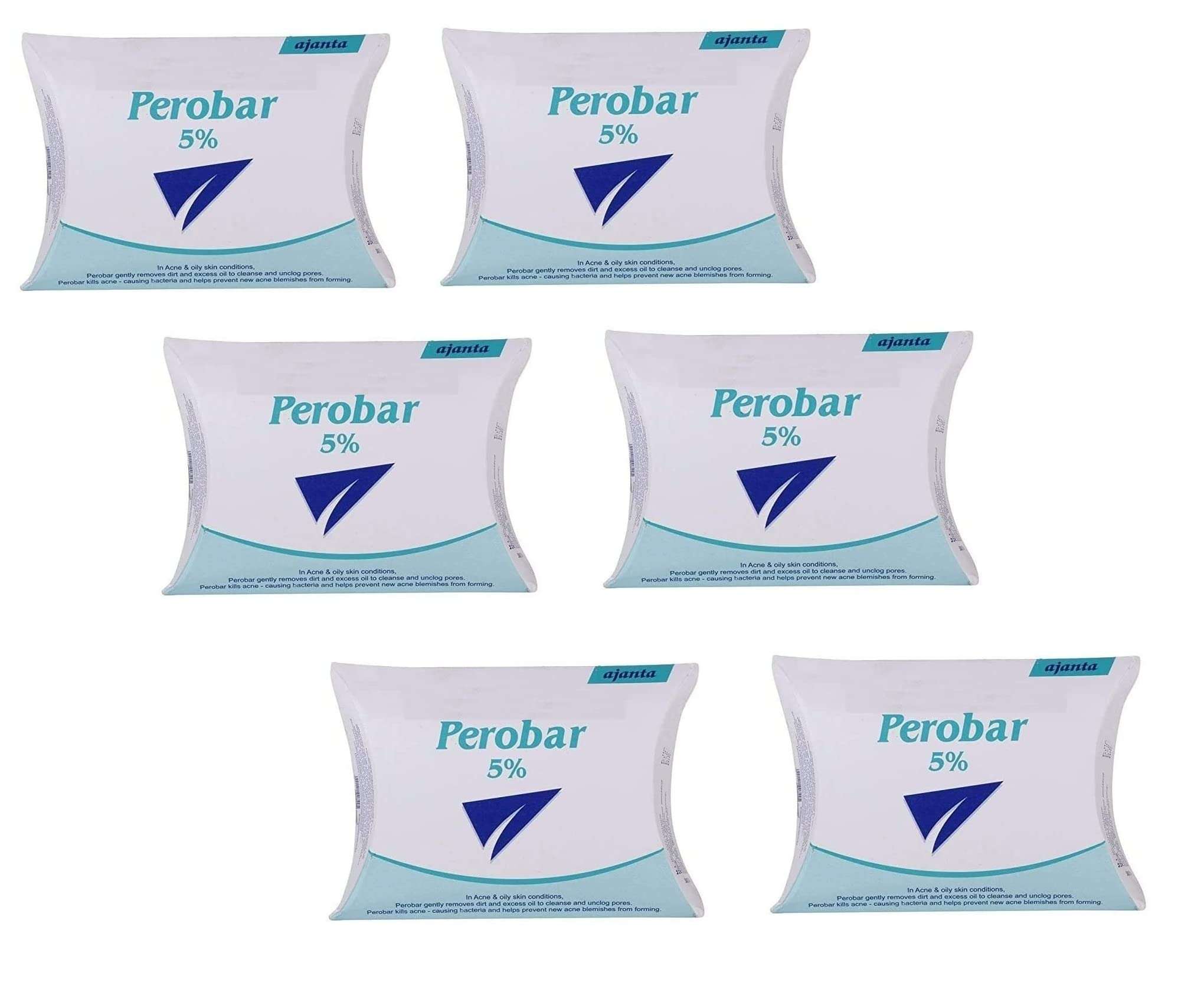 Perobar 5% Cleansing BAR 75GMPACK OF 6 1