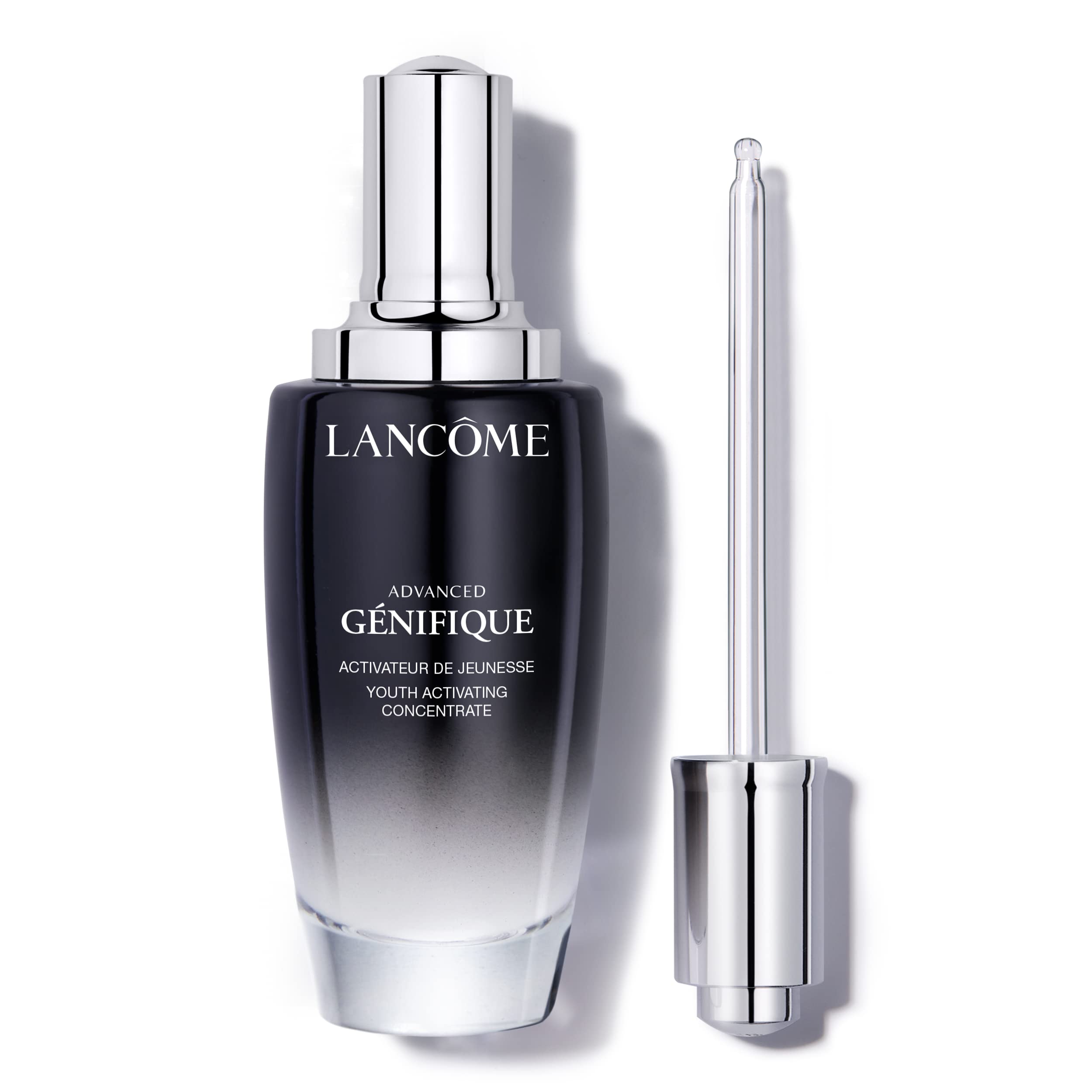 Lancôme Advanced Génifique Radiance Boosting Anti-Aging Face Serum - Visibly Hydrates & Plumps Skin - with Bifidus Prebiotic, Hyaluronic Acid & Vitamin Cg, 3.8 Fl Oz