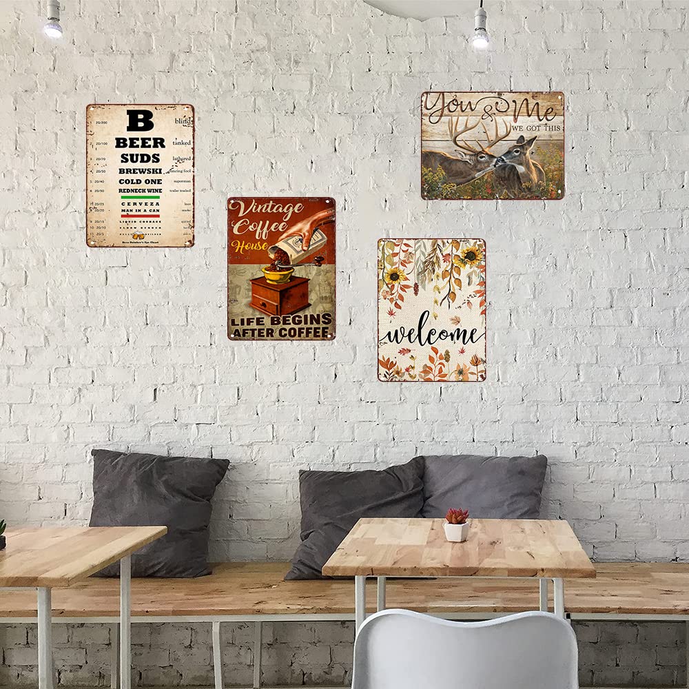 QCJRIS 50% Anxiety 50% Iced Coffee Essential Wall Art Print Posters Mid Century Modern Matte Romantic Dining No Frame 8x12Inch 6