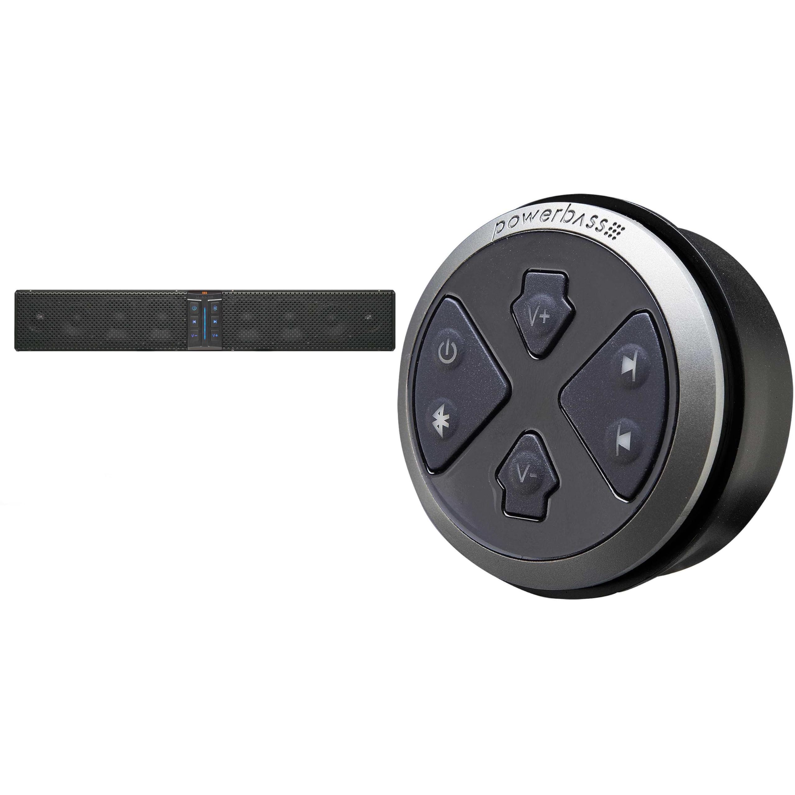 PowerBass XL-850-8 Speaker System Bluetooth Powersports Sound Bar with XL-SBCON - Wired Remote Controller 1