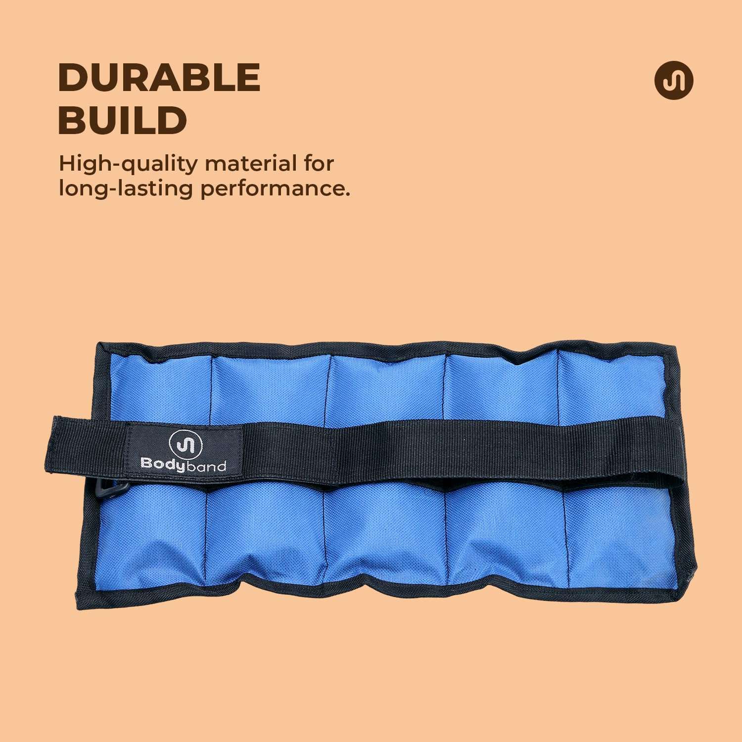 Bodyband 1kg X2 Pcs Wrist & Ankle Weights, Neoprene Resistance, Black, Velcro Strap, Strength Training, Unisex, Wearable Weight 6