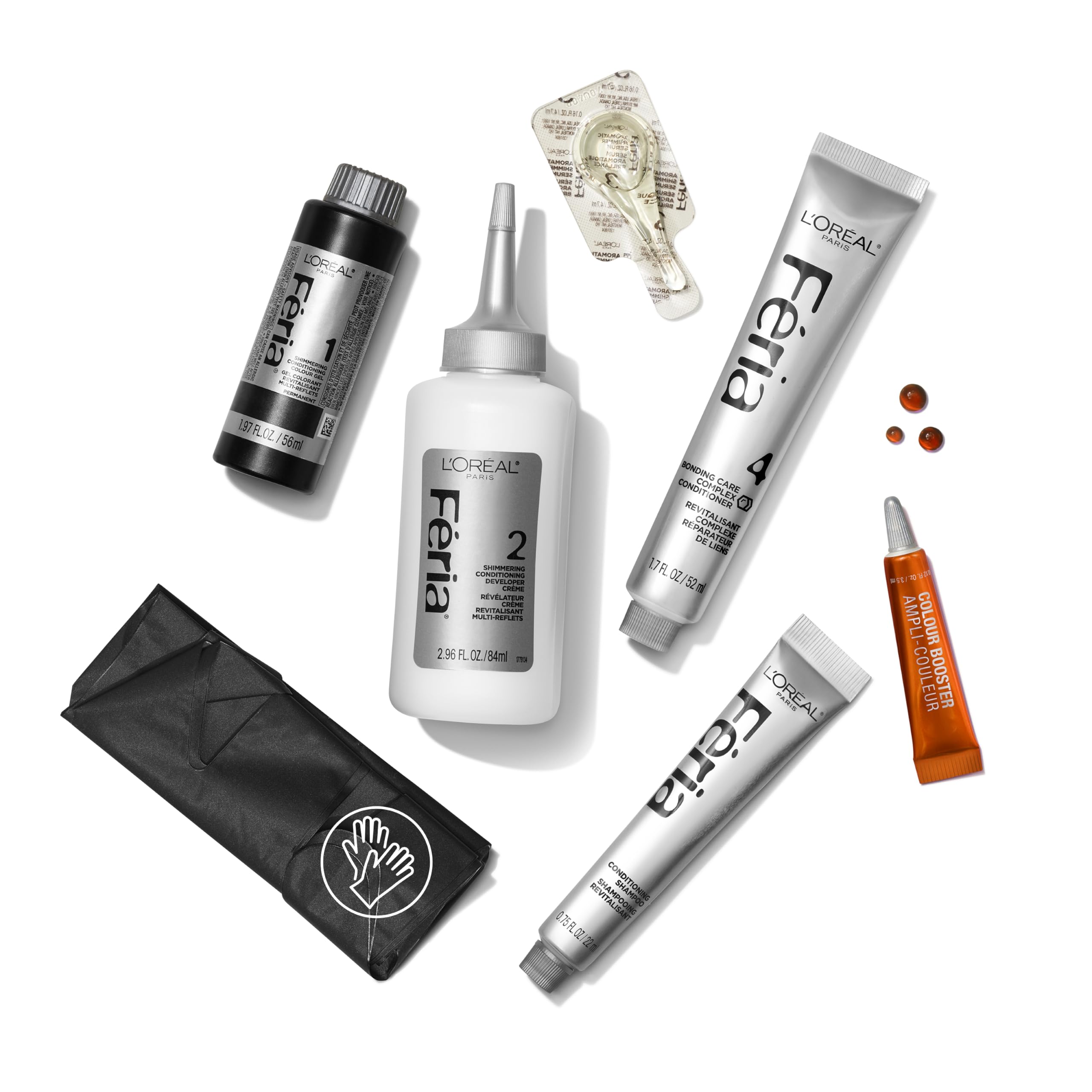 L'Oreal Paris Feria Multi-Faceted Shimmering Permanent Hair Color, C74 Copper Crave (Intense Copper), Pack of 1, Hair Dye 3