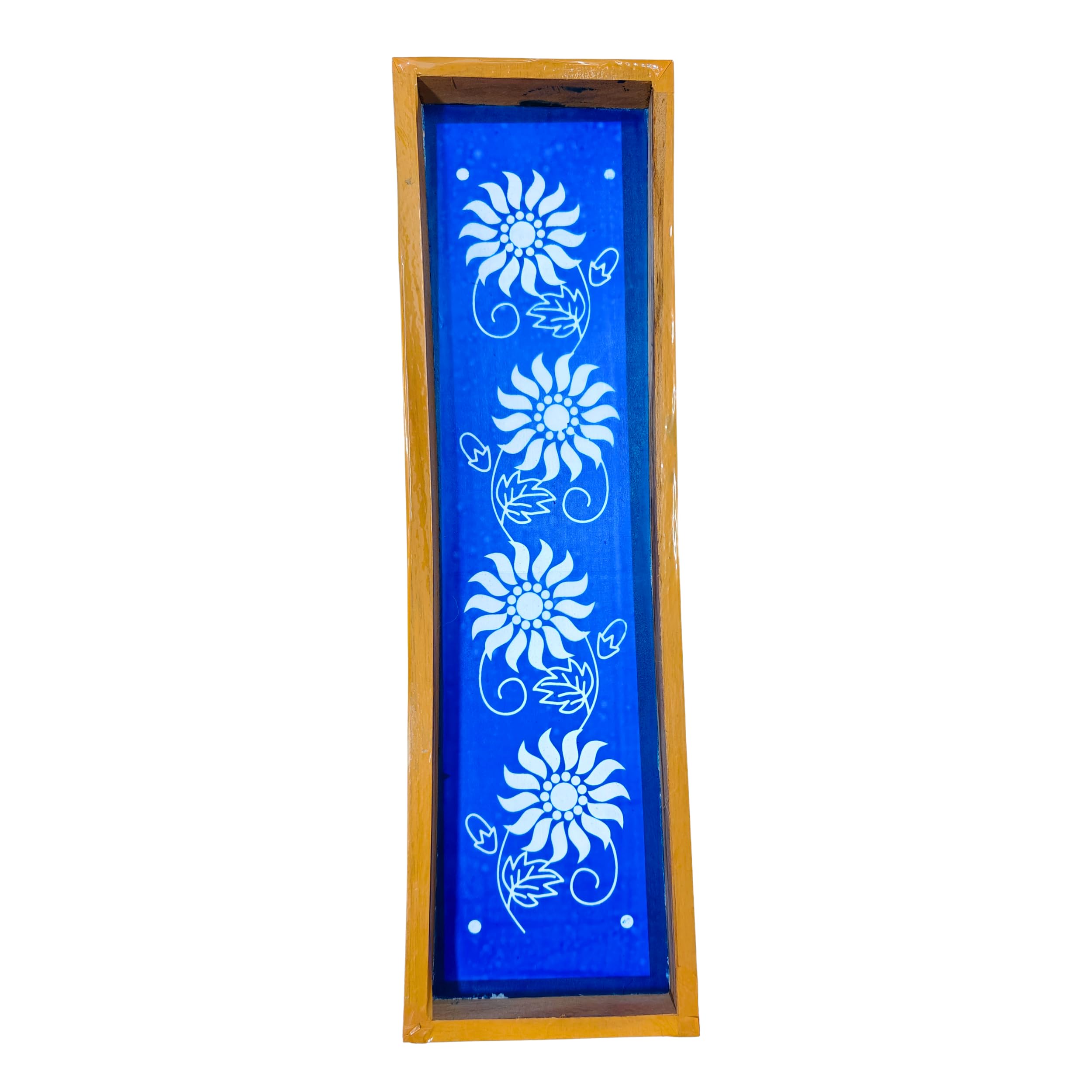 Anciently Sun Flower Border Rangoli Stencil Wooden, Rangoli Sacha Wooden, 1 Piece (17x5 Inches) 6