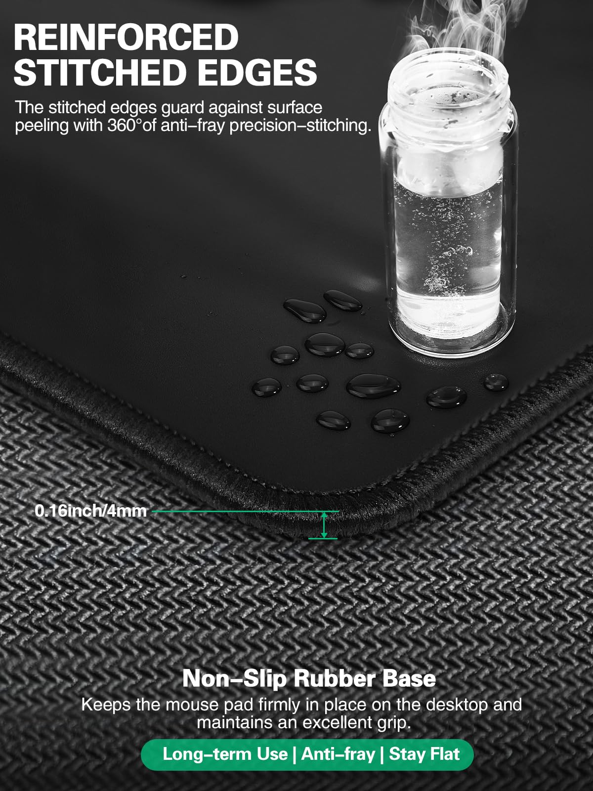 Mouse Pad with Foldable Phone Holder, Wireless Charging Desk Mat, 31.5"x15.8" Large Mousepad with Superior Micro-Weave Cloth, XXL Desk Pad with Non-Slip, Waterproof Keyboard Pad for Home & Office 6