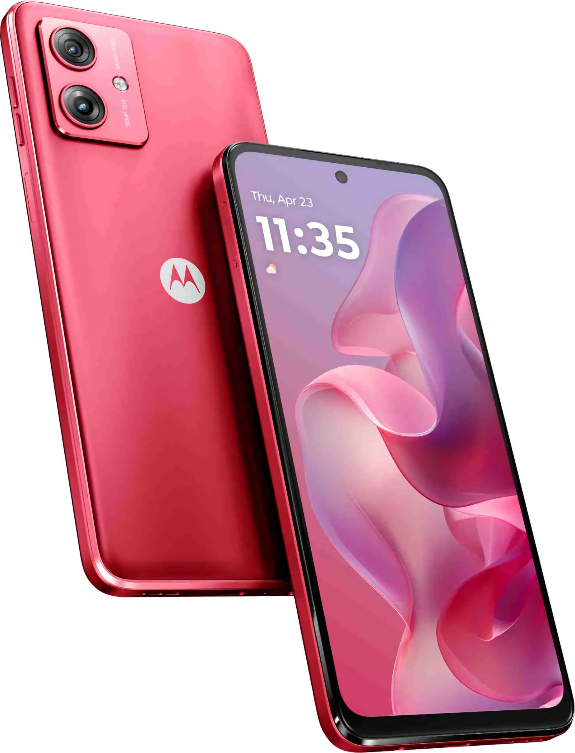 Motorola G64 5G (Red Berry, 12GB RAM, 256GB Storage) | Expandable Upto 2TB | Upto 24GB RAM with RAM Boost | 50MP (OIS) + 8MP | 16MP Front Camera | MediaTek Dimensity 7025 Processor | 6000 mAh Battery 1
