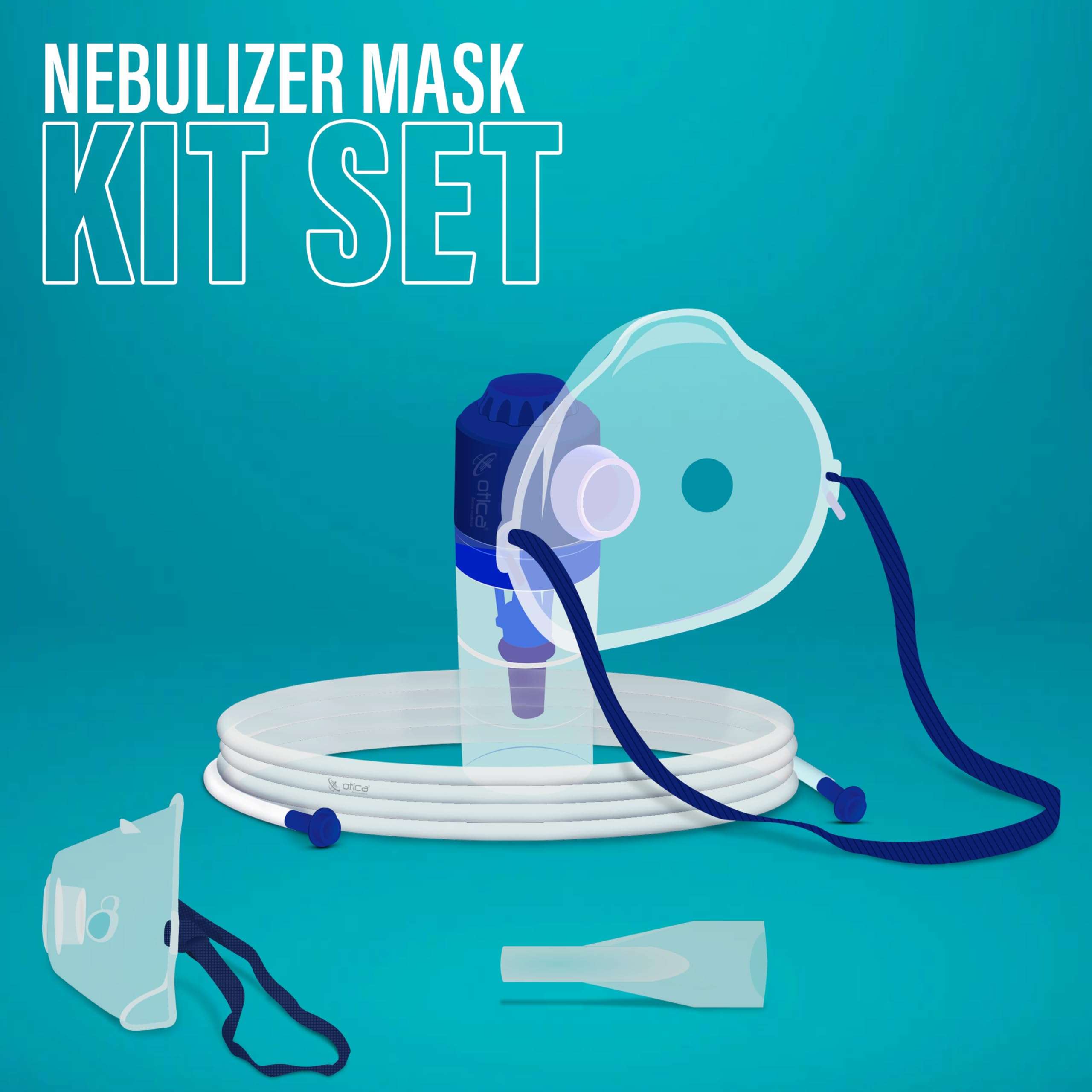 OTICA Nebulizer Mask set for kid & Adults(Flow Adjutsable) 3