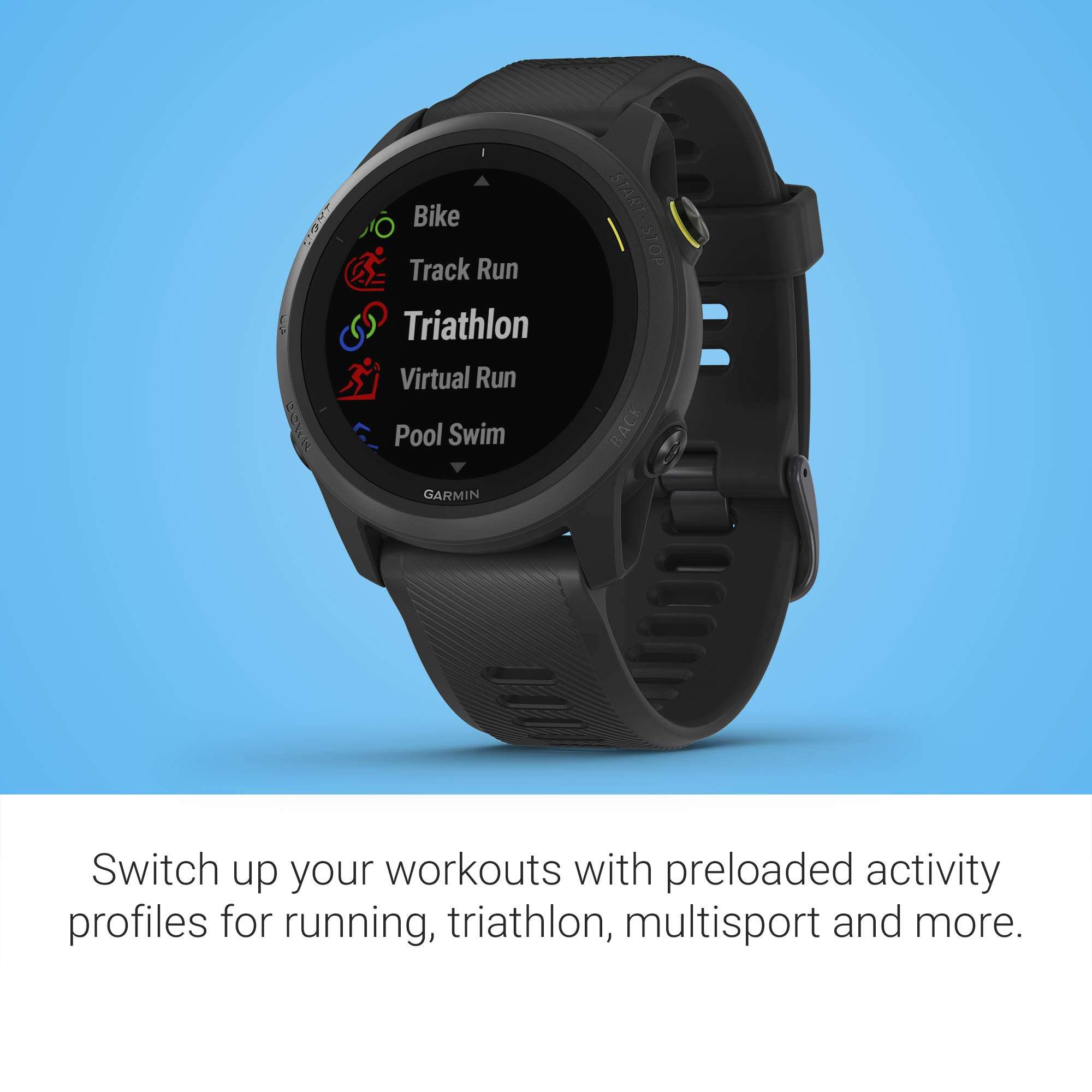 Garmin Forerunner 745, GPS Running Watch, Detailed Training Stats and On-Device Workouts, Essential Smartwatch Functions, Black 4