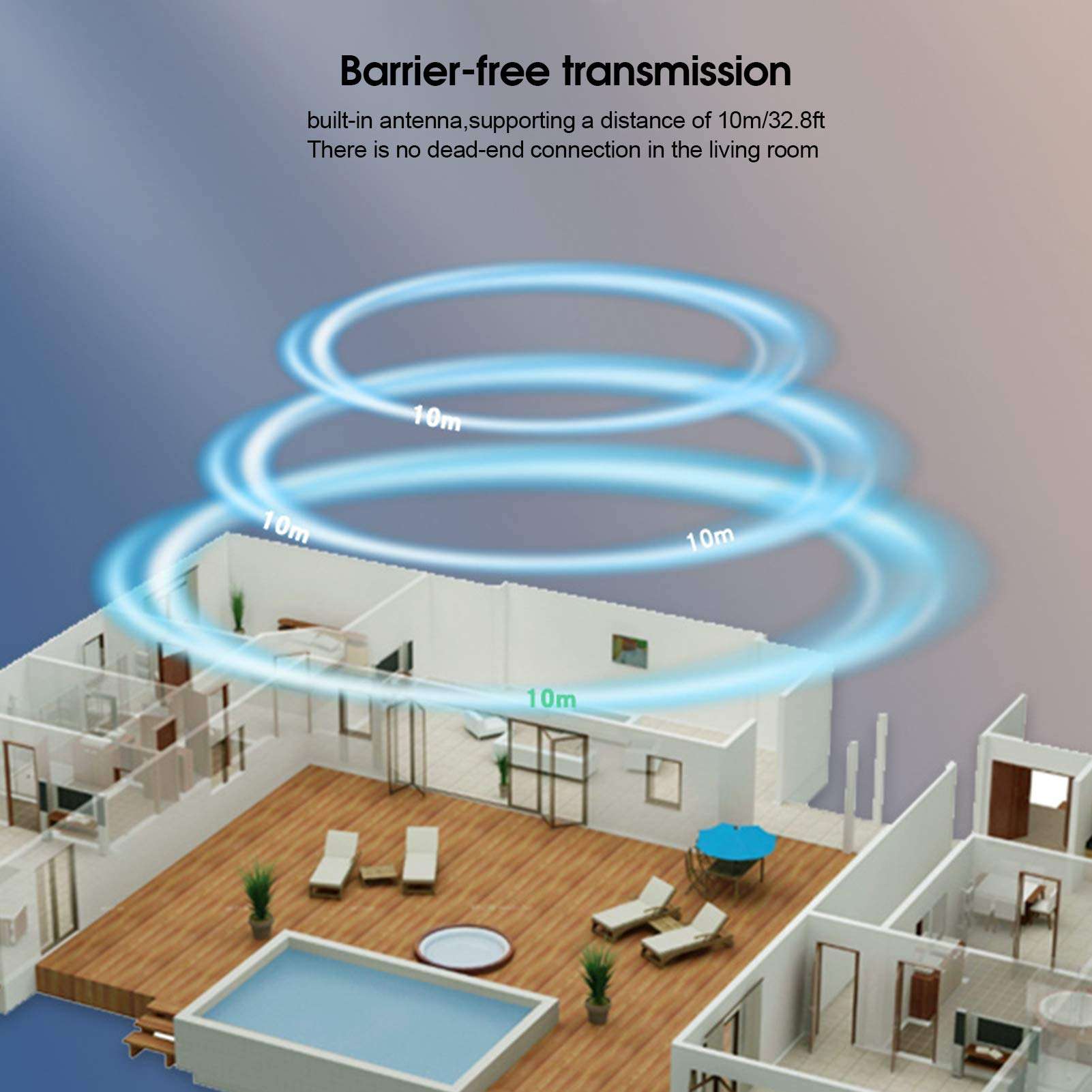 Bluetooth Transmitter Receiver AUX 3.5mm Audio Adapter Plug and Play Mini Portable 3.5mm Jack Wireless Bluetooth Transmitter/Receiver for TV/PC/Smartphone/Car 6