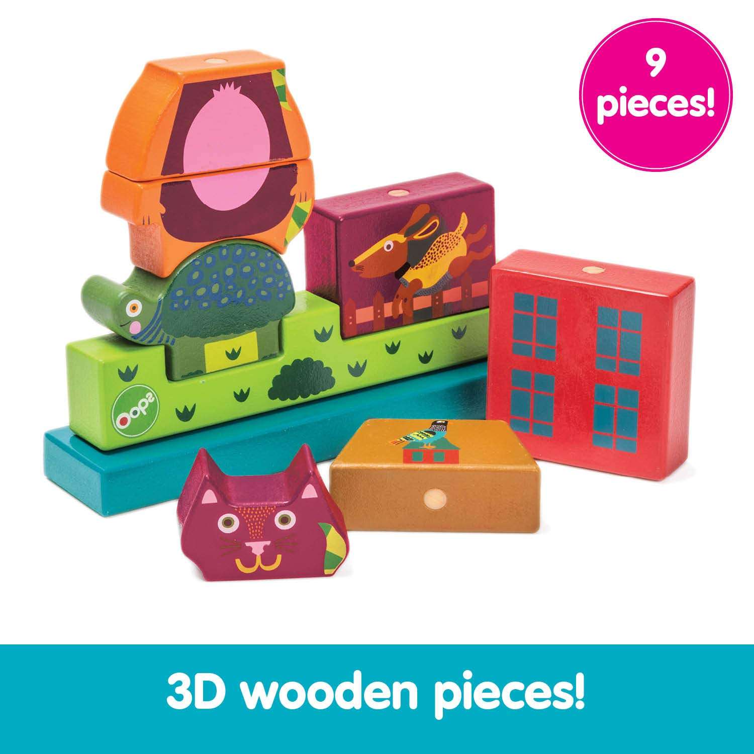 OOPS Imagine Puzzle - City Theme - Wooden Magnetic Toy Puzzle for Toddlers 4
