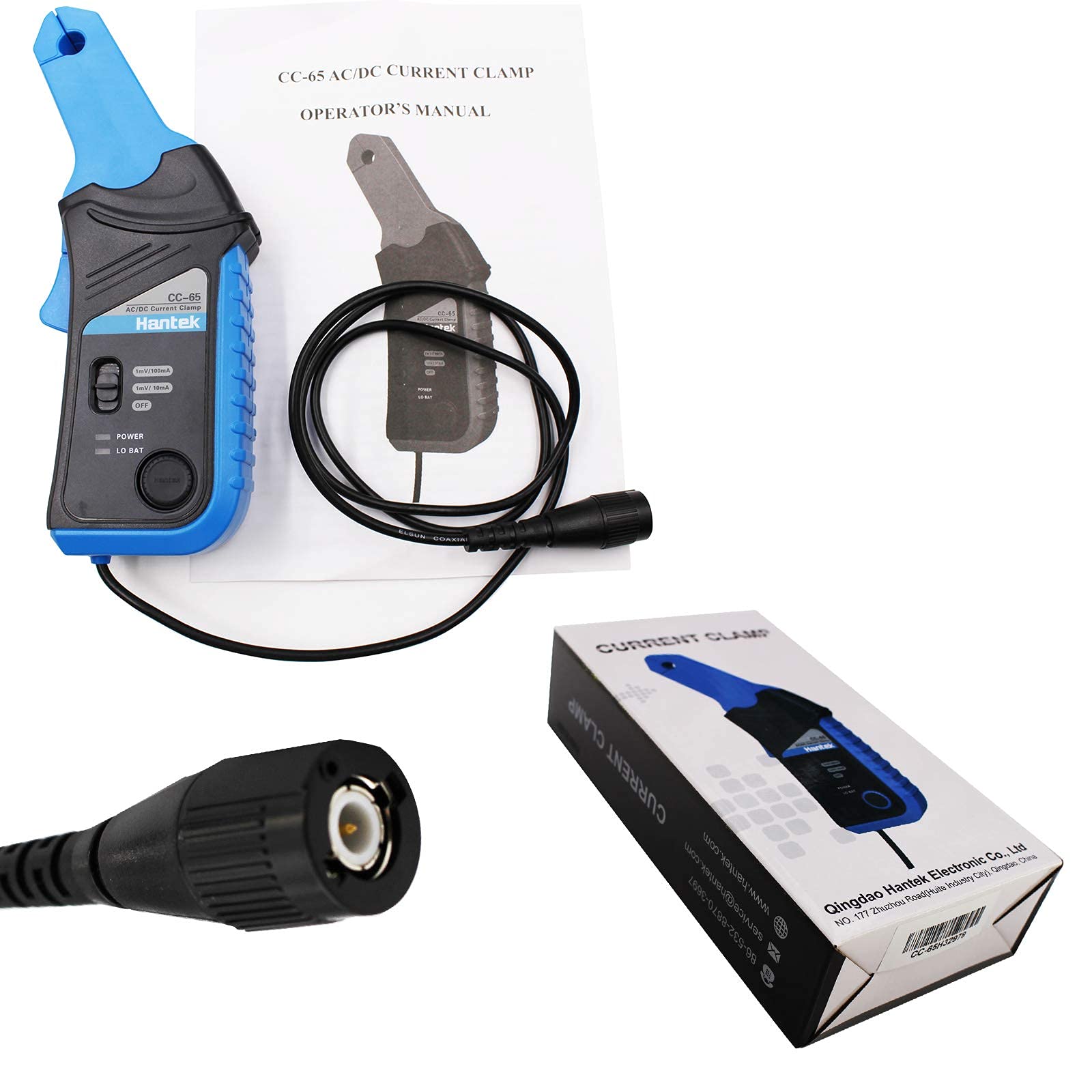 AJITEK CC-65 AC/DC Clamp Meter Transducer for Digital Multimeter Oscilloscope with BNC Type Connector 4