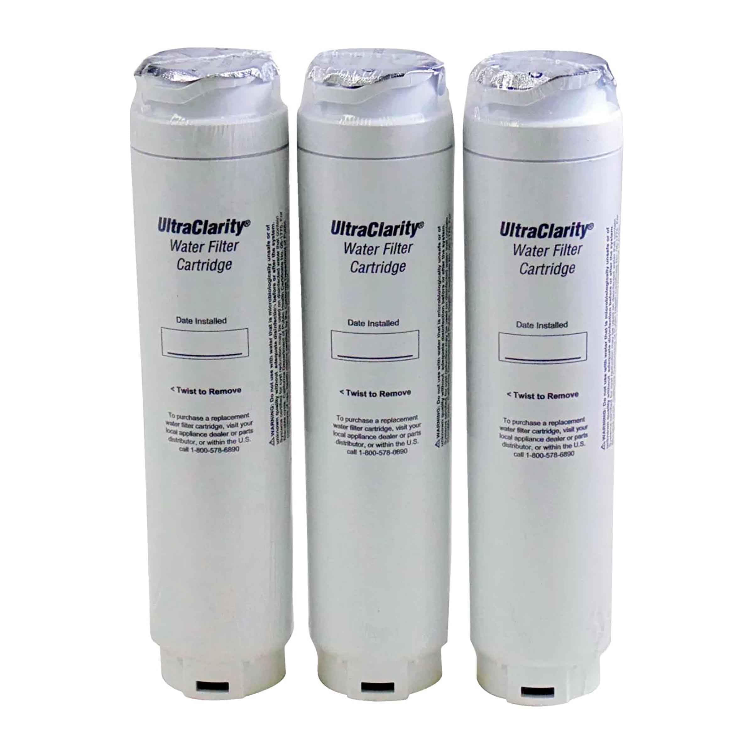 Bosch 11048053 Refrigerator UltraClarity Water Filter (3 Pack) (BORPLFTR10, BORPLFTR30, RA450010, REPLFLTR10, REPLFLTR30) 2