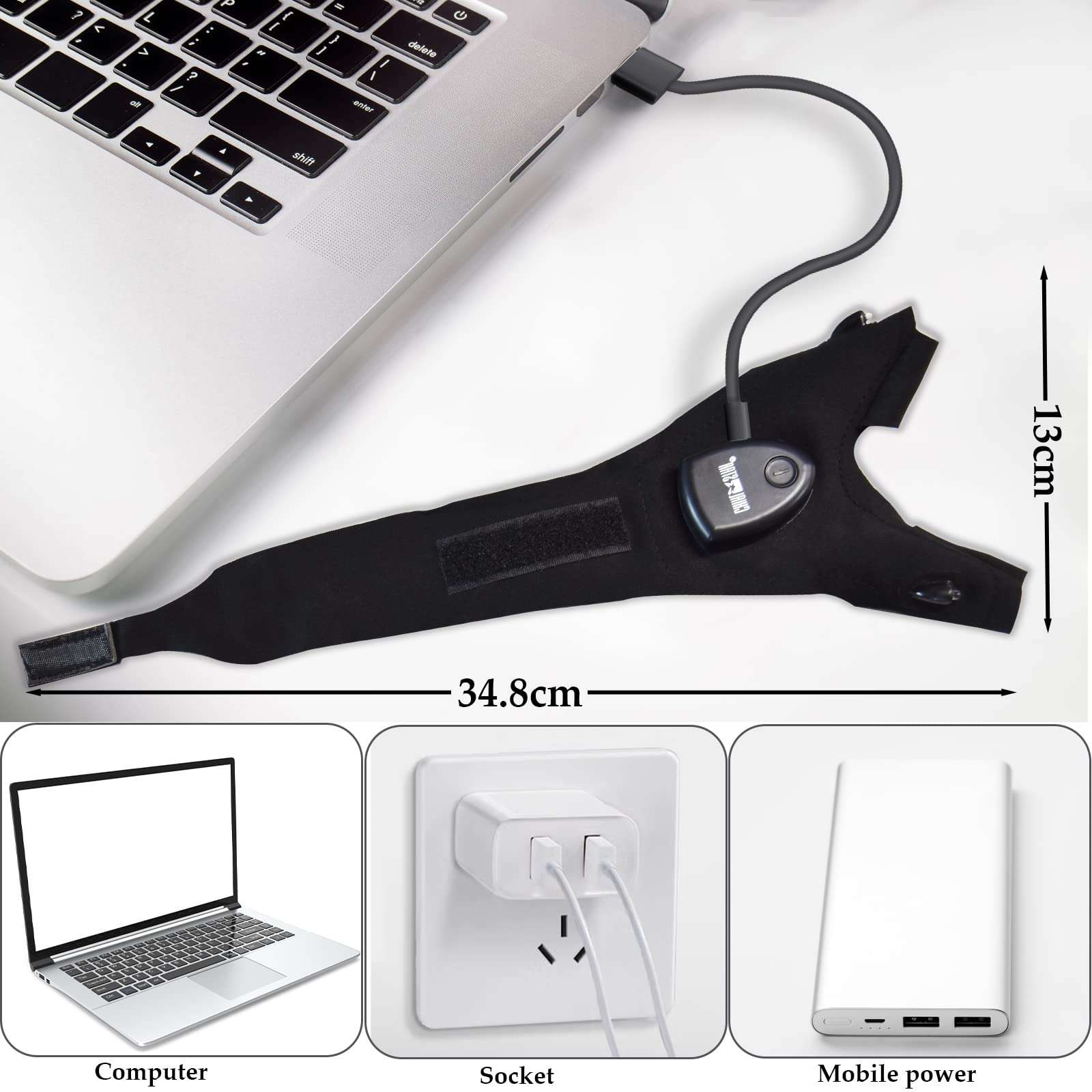 CHIALSTAR LED Flashlight Gloves, Flashlight Gloves Fishing Gifts for Men, Flashlight Gloves for Car Repairing Night Fishing Camping 6