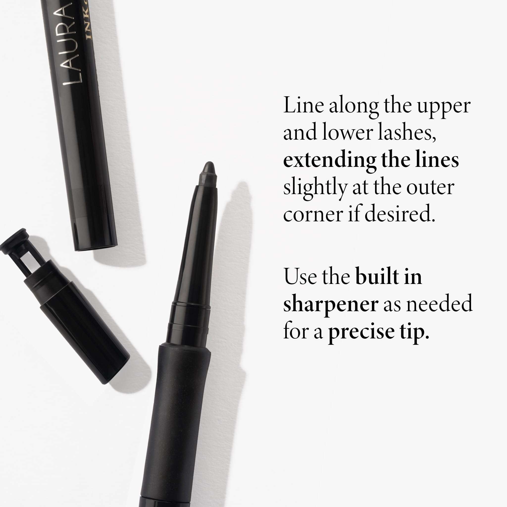 LAURA GELLER NEW YORK INKcredible Gel Eyeliner - Deep Purple - Waterproof Smudge-proof Eyeliner Pencil - Built in Sharpener 6