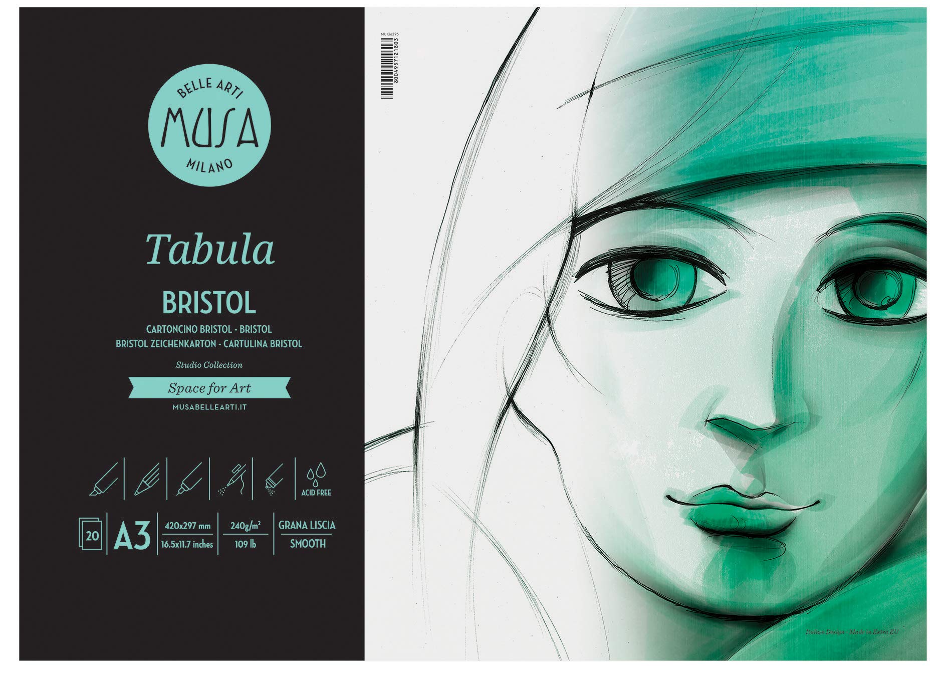 Musa CWR Tabula Album Bristol A3 Smooth 240 g 20 Sheets