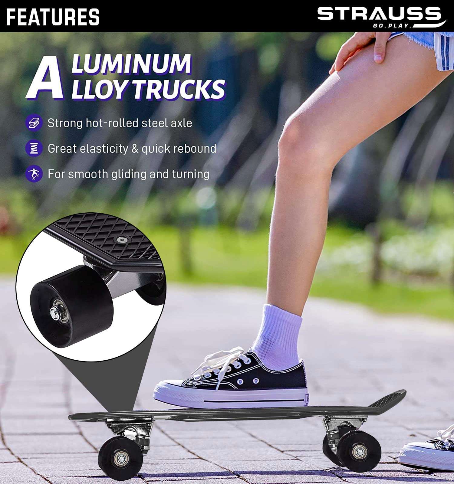 Cruiser Penny Board |Skateboard for Boys & Girls | Skateboard for Adults 5