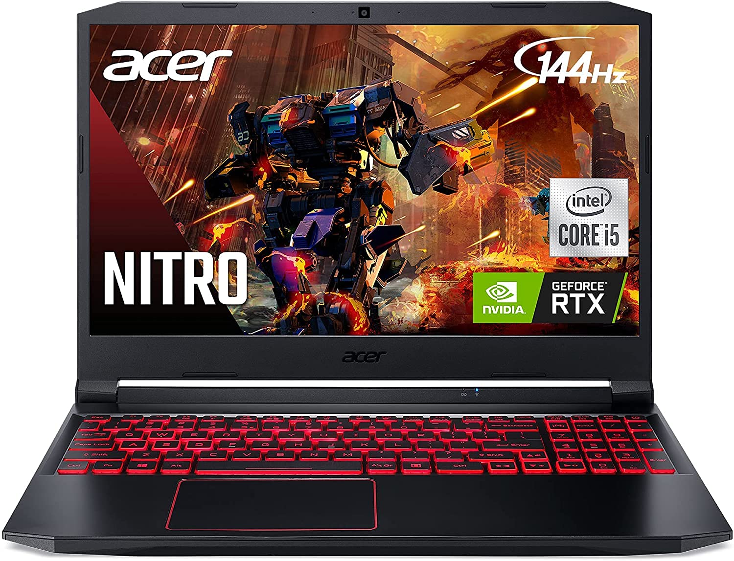 Acer Nitro 5 Gaming Laptop 15.6" FHD IPS Display Intel i5-9300H Quad Core Prosessor 16GB DDR4 Dual 256GB NVMe SSD NVIDIA GeForce GTX 1650 Wi-Fi 6 Backlit Keyboard Windows 10 w/ RE USB3.0 Flash Drive 1