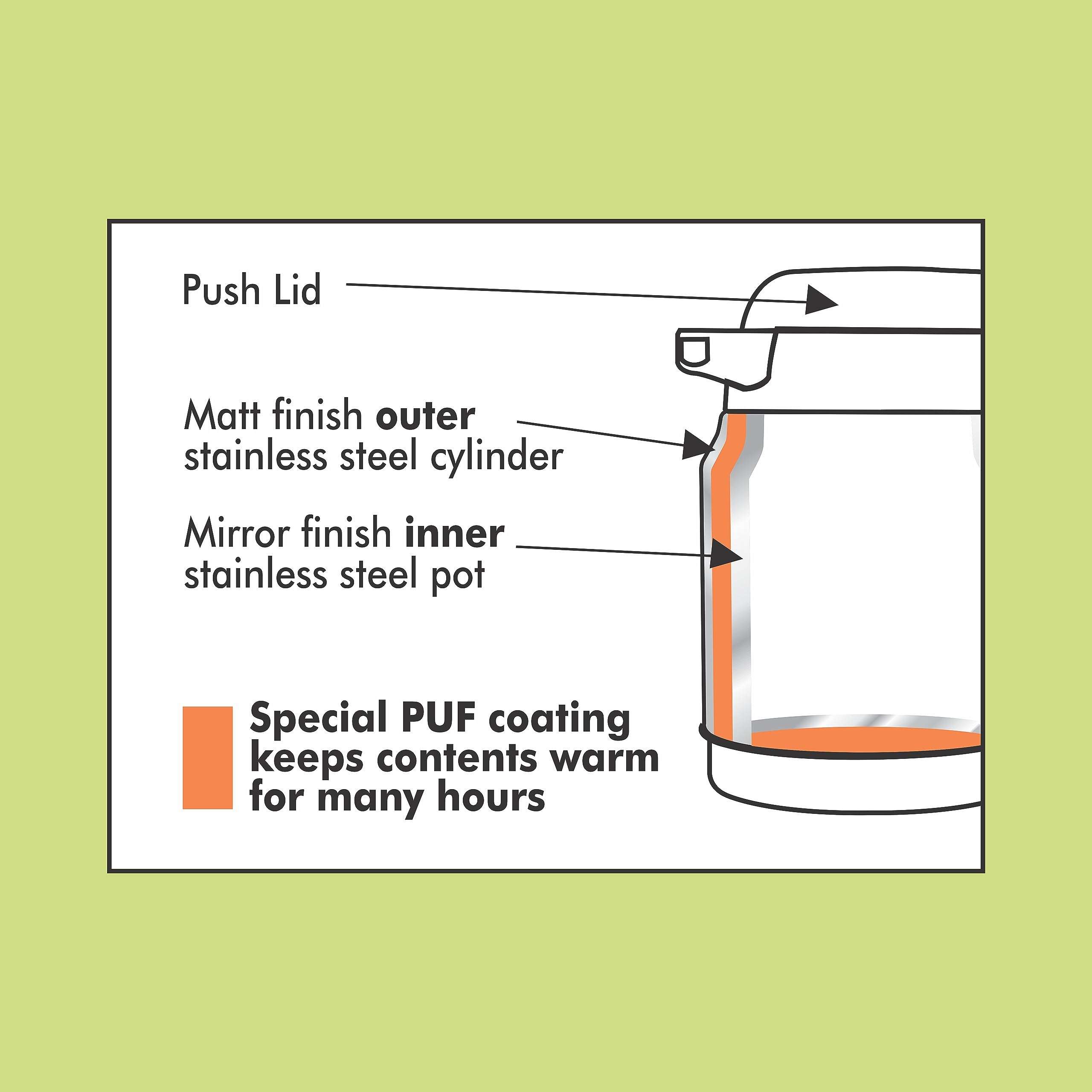 NanoNine T-Jug Double Wall Insulated Stainless Steel Flask, 1000 ml, 1 pc 4