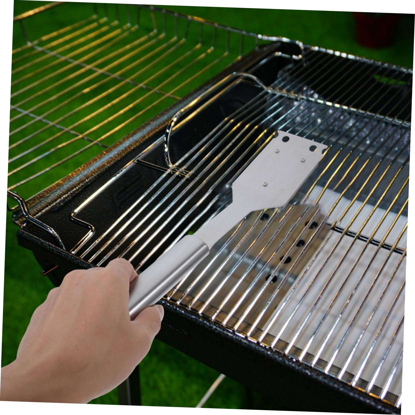 YARNOW BBQ Grill Brush Grill Cleaner Brush Grates Maintenance Pool Cleaning Scrubber 5